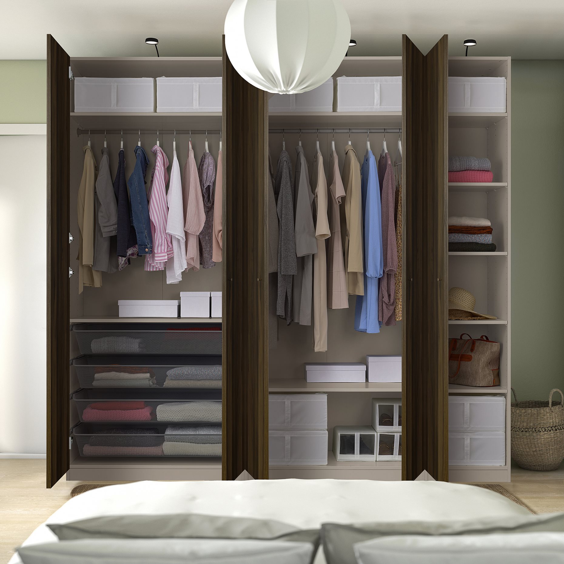 PAX/STORKLINTA, гардероб - комбинация, 495.628.57