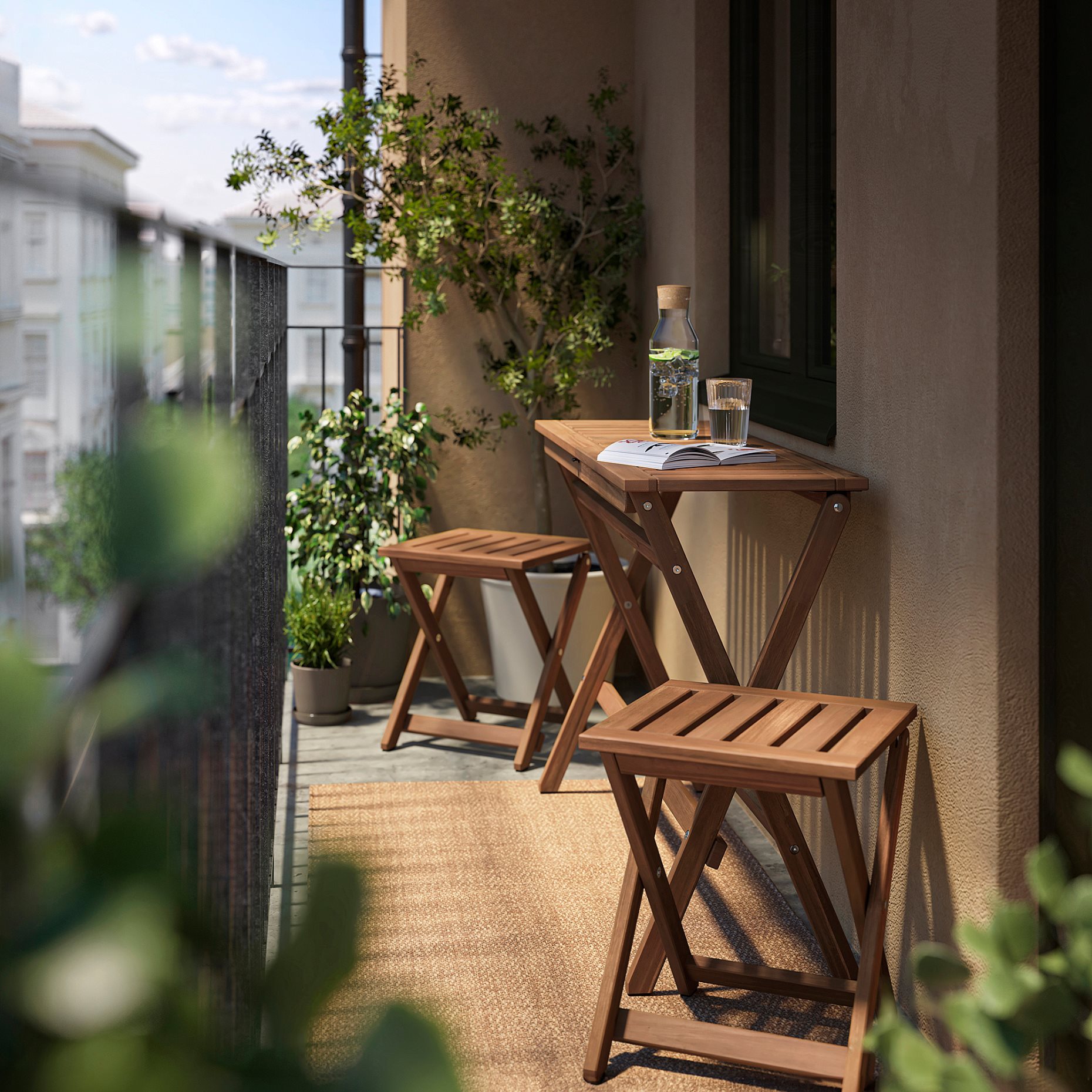 NÄMMARÖ, градинска маса с 2 табуретки, 495.817.90