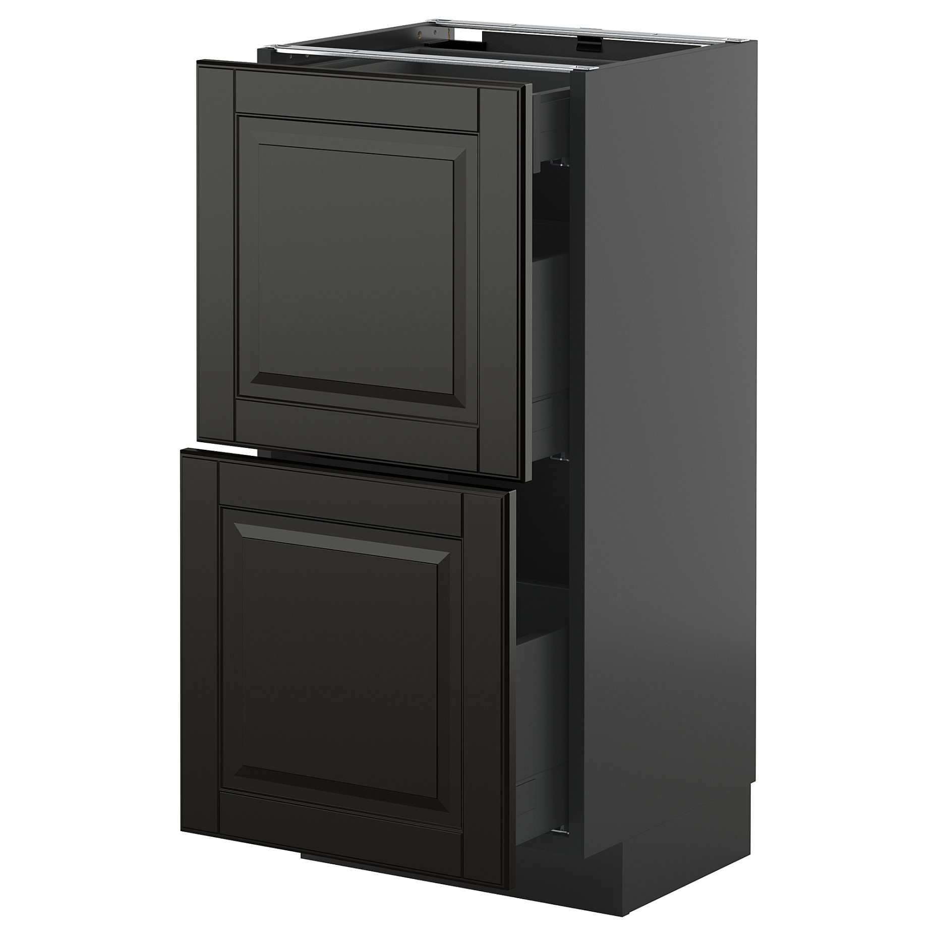 METOD/KNIVSHULT, долен шкаф с 2 чела/3 чекмеджета, 495.890.98