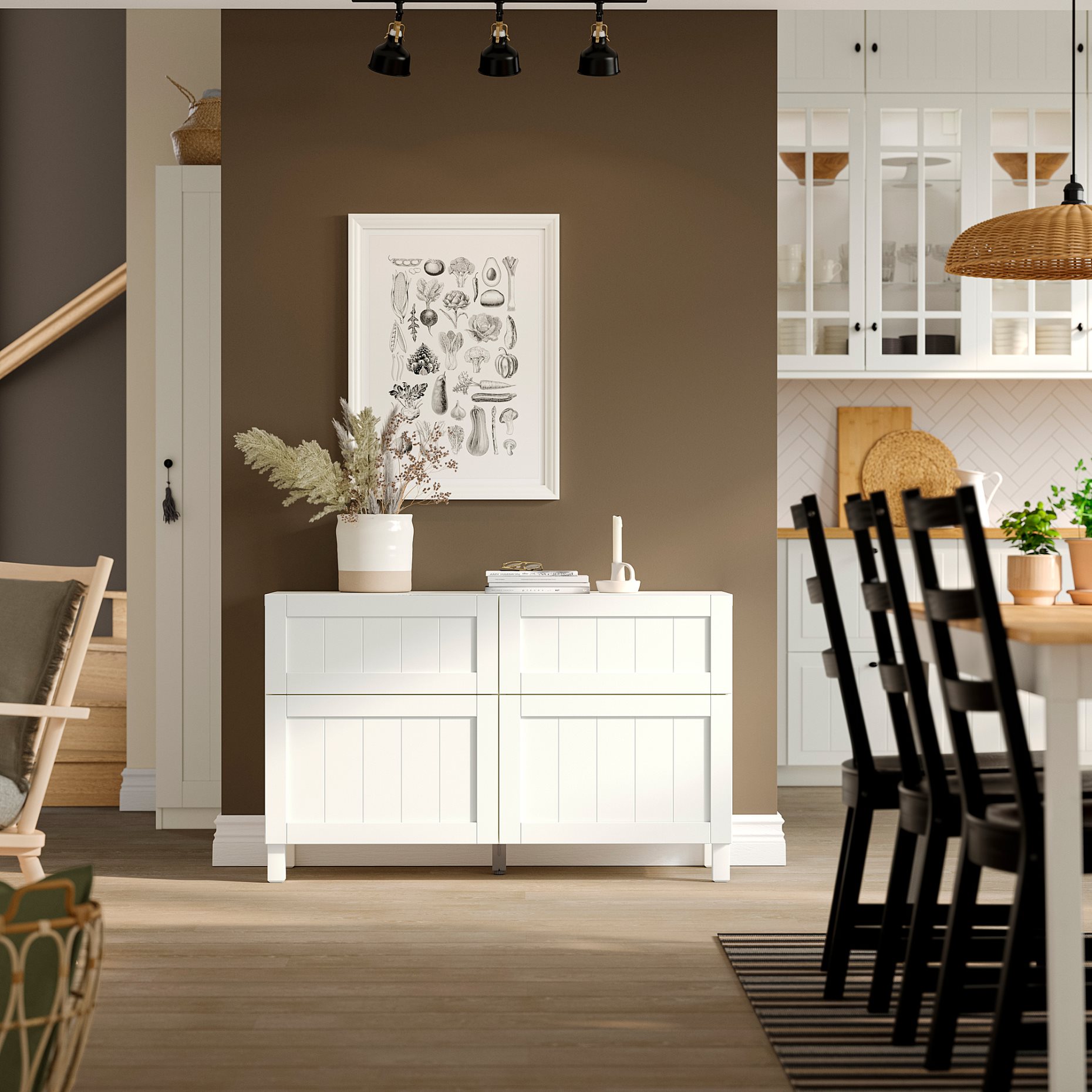 BESTÅ, комб. артикул за съхр. с врати/чекм., 495.977.10