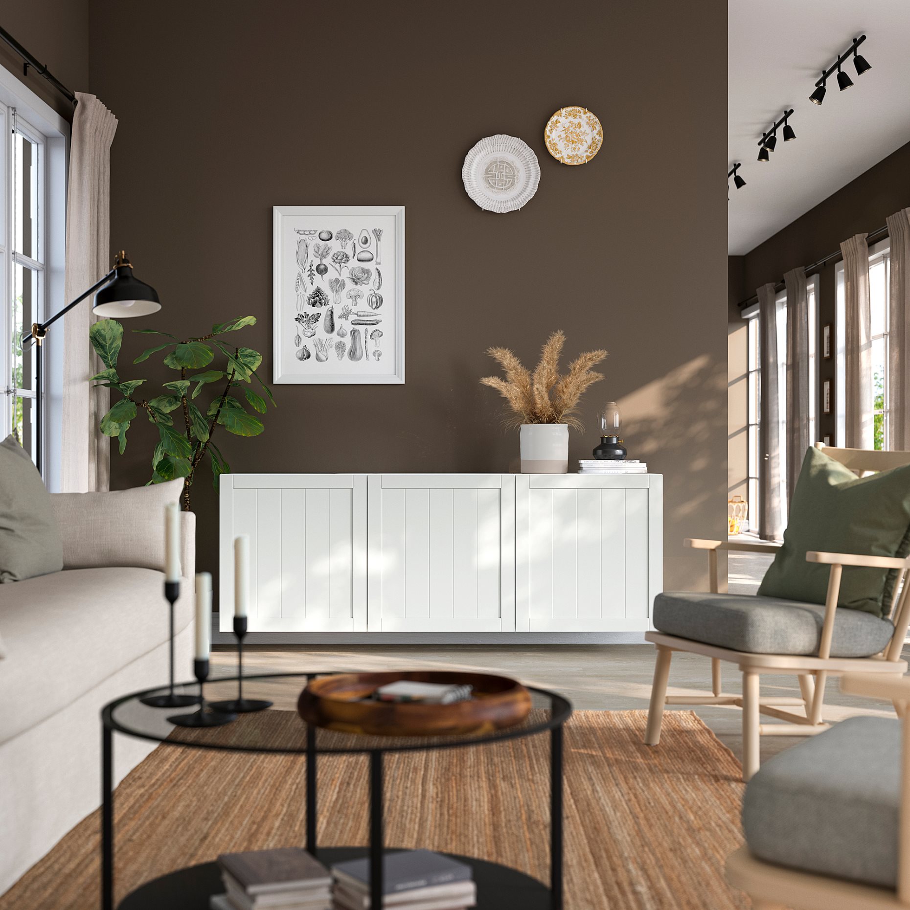 BESTÅ, шкаф за стенен монтаж, комбинация, 495.978.28