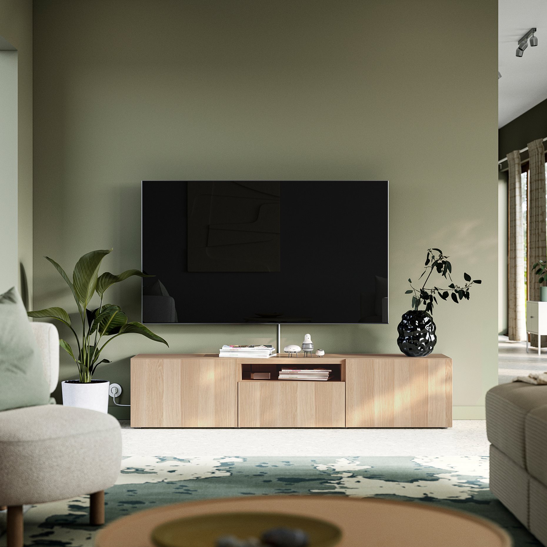 BESTÅ, TV шкаф, 180x42x39 см, 496.229.36