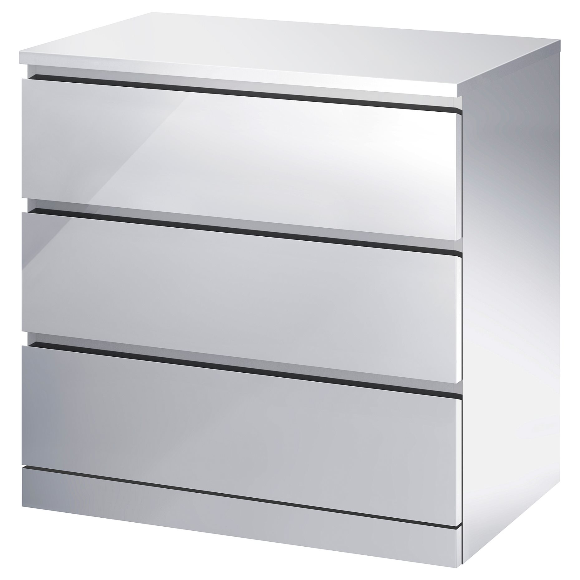 MALM, скрин с 3 чекмеджета, 505.690.80