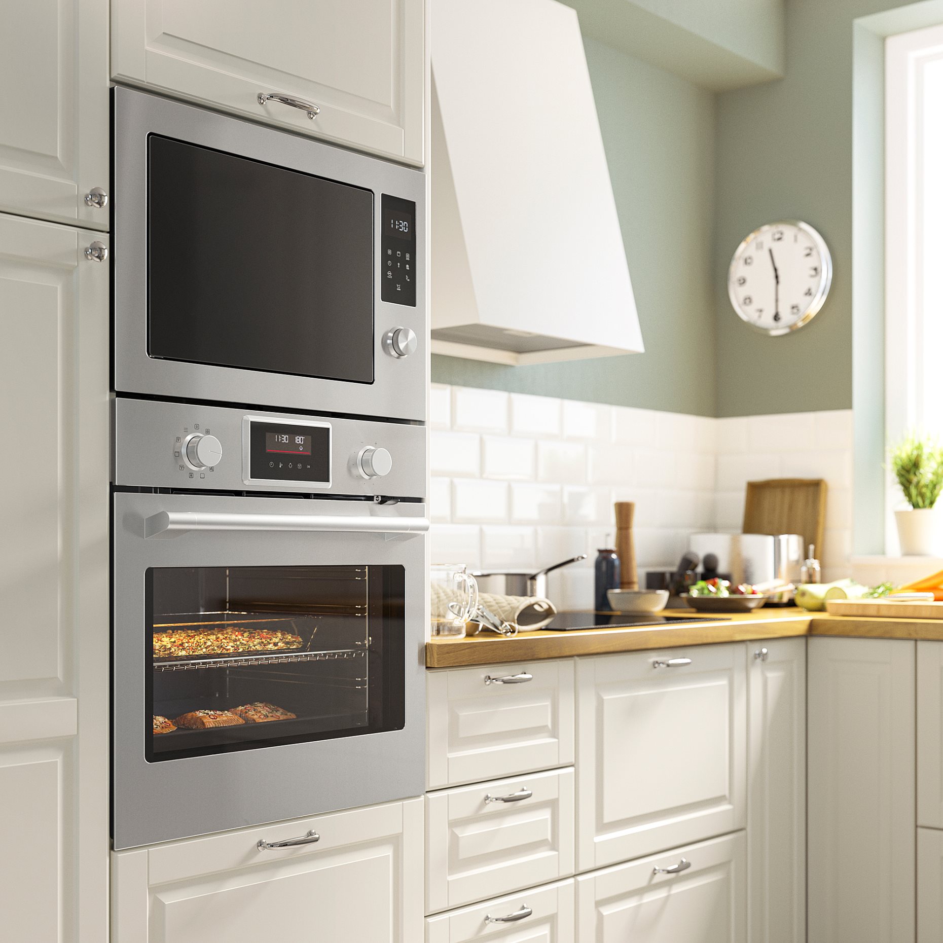 STENABY, микровълнова фурна за вграждане, грил функция, IKEA 500, 506.002.45