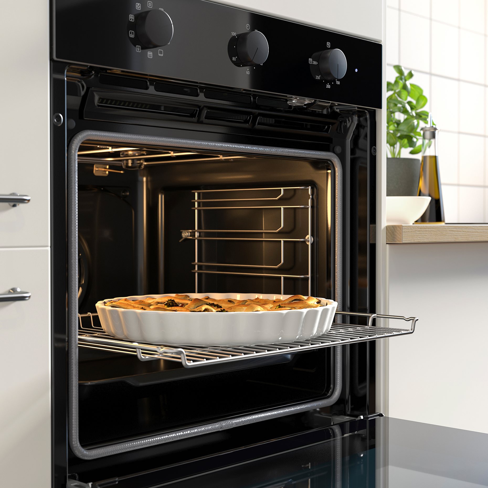 SPJUTBO, фурна горещ въздух + пиролитична ф-я, IKEA 300, 506.002.50