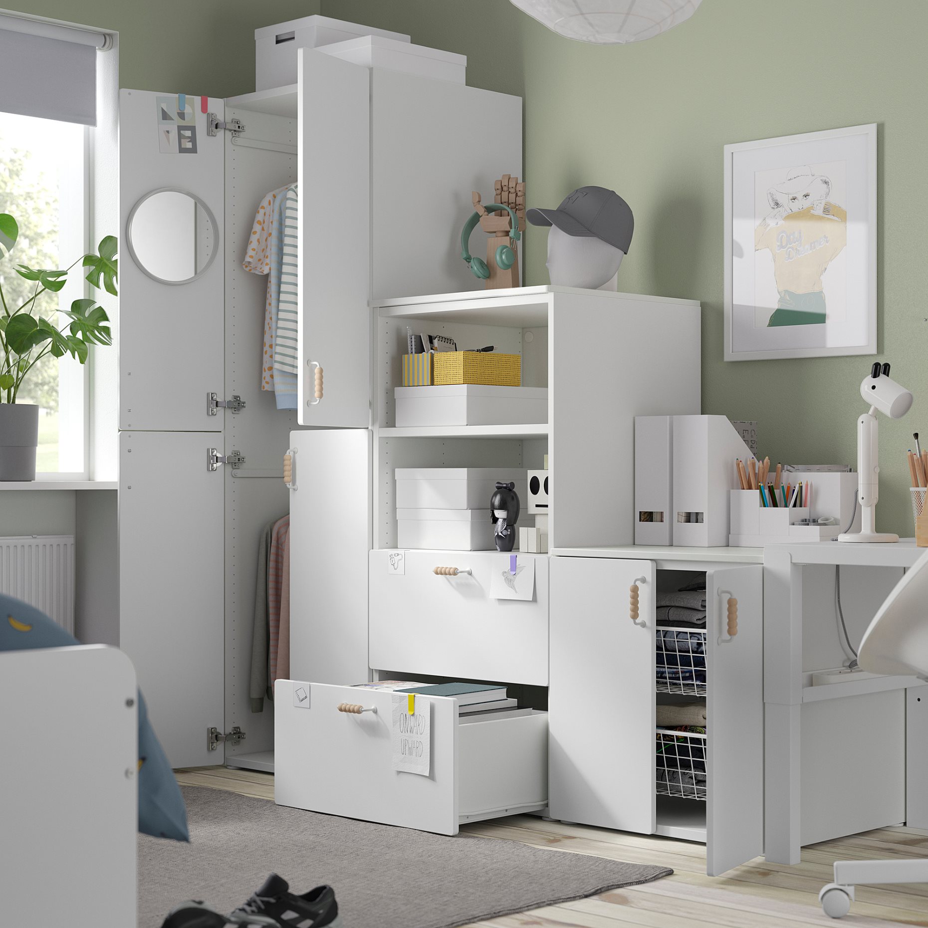 SMASTAD/PLATSA, комб. артикули за съхранение, 594.860.71