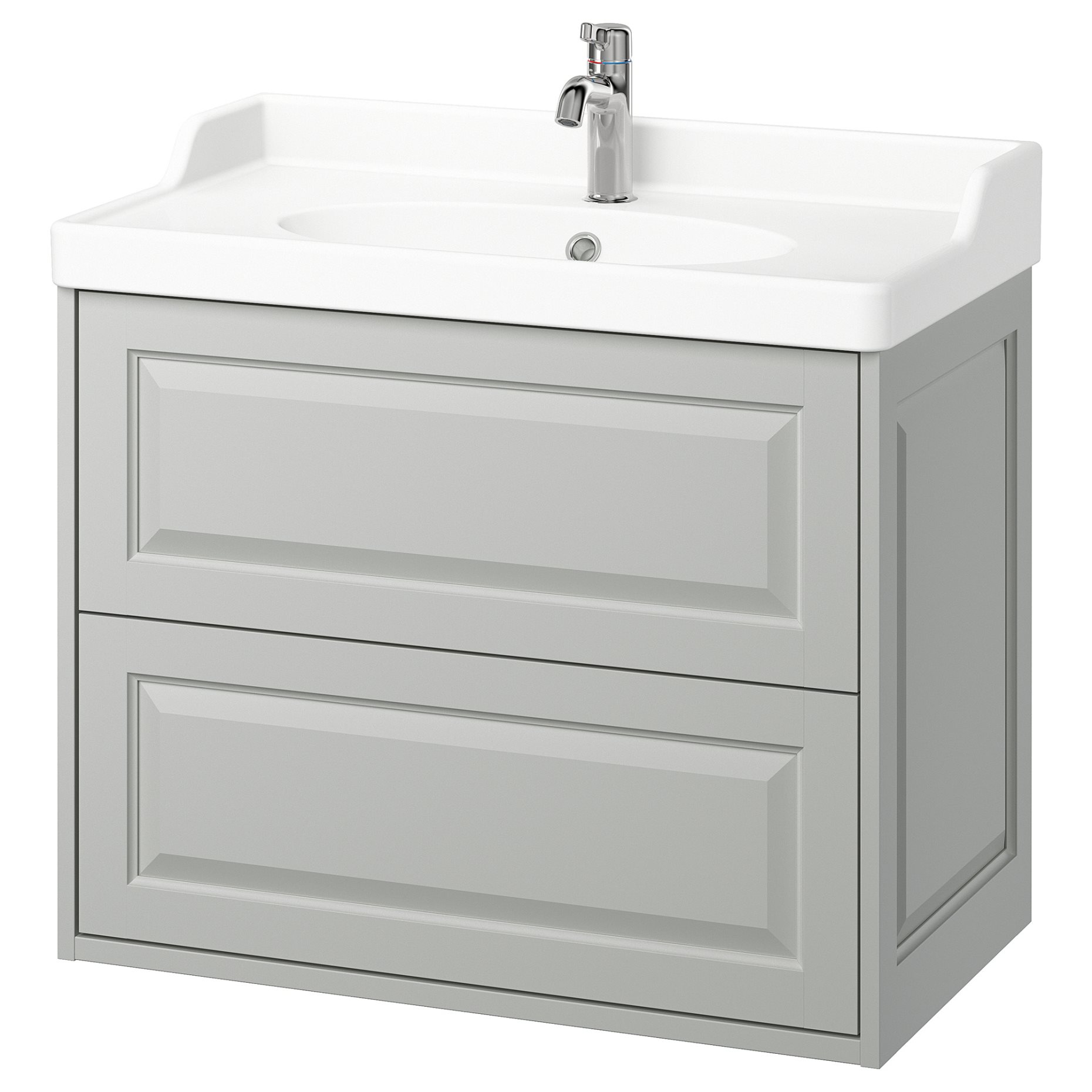 TANNFORSEN/RUTSJON, шкаф за мивка + чекмеджета/мивка/смесител, 595.139.94
