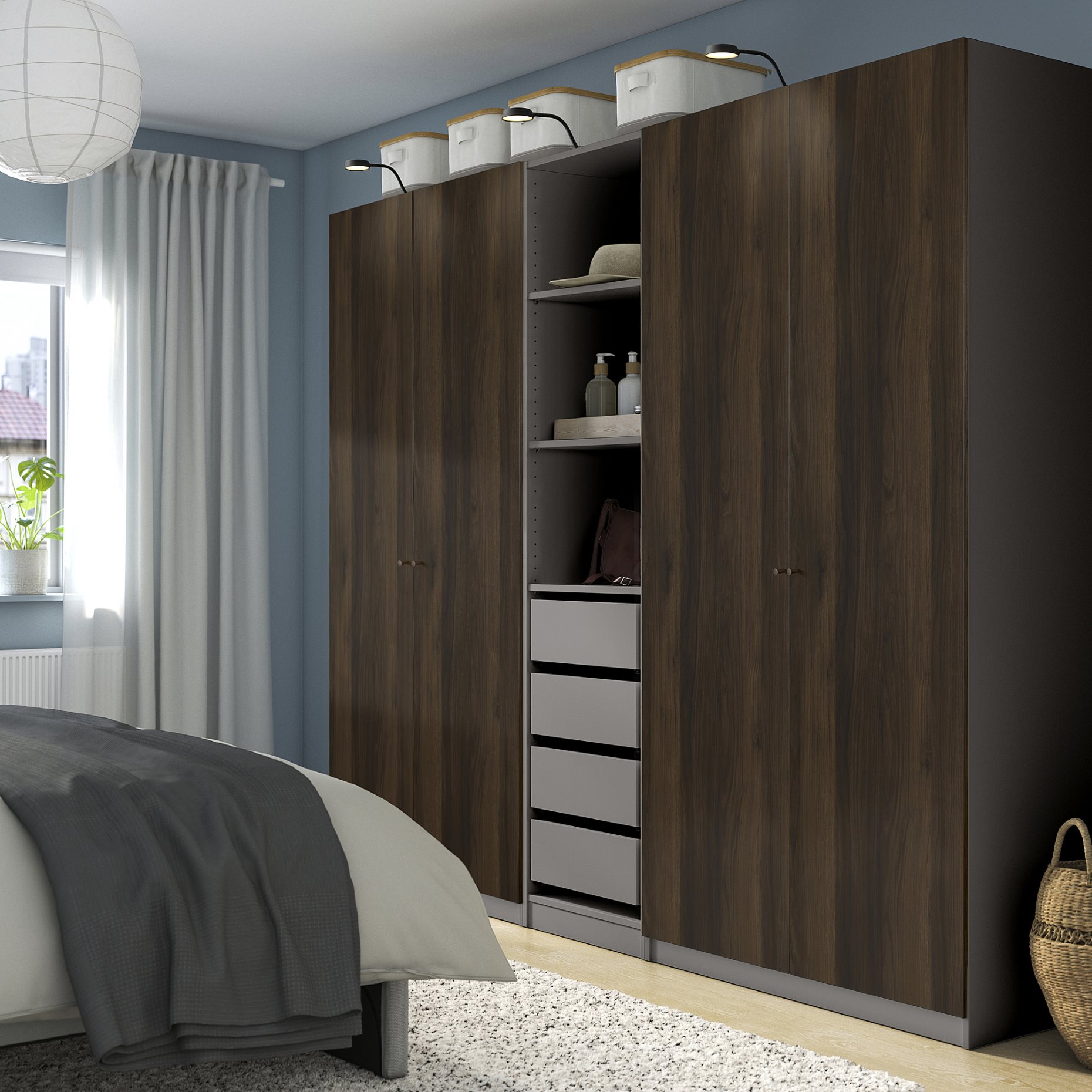 PAX/STORKLINTA, гардероб - комбинация, 595.629.13