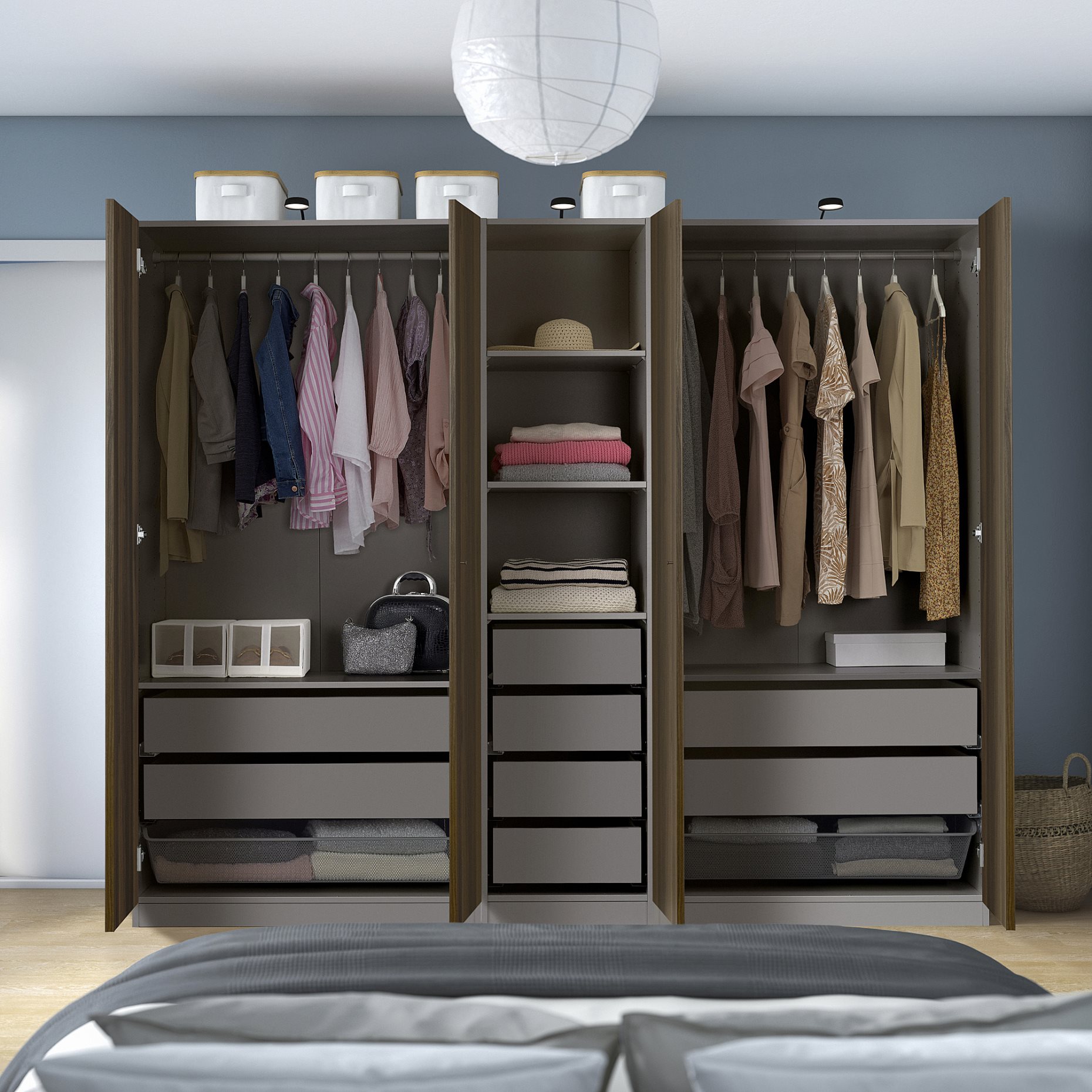 PAX/STORKLINTA, гардероб - комбинация, 595.629.13