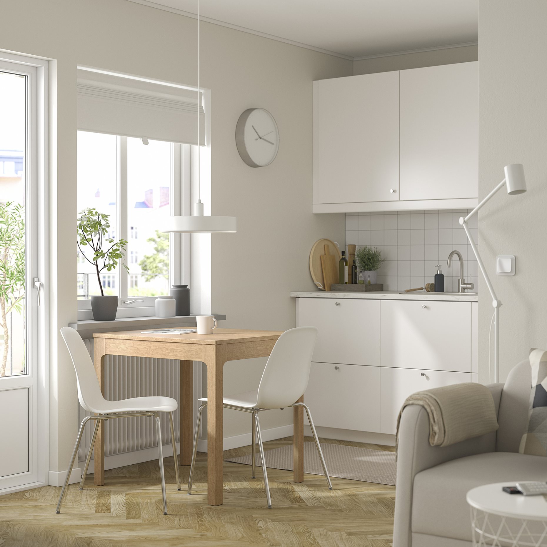 EKEDALEN/LIDAS, маса и 2 стола, 595.711.73