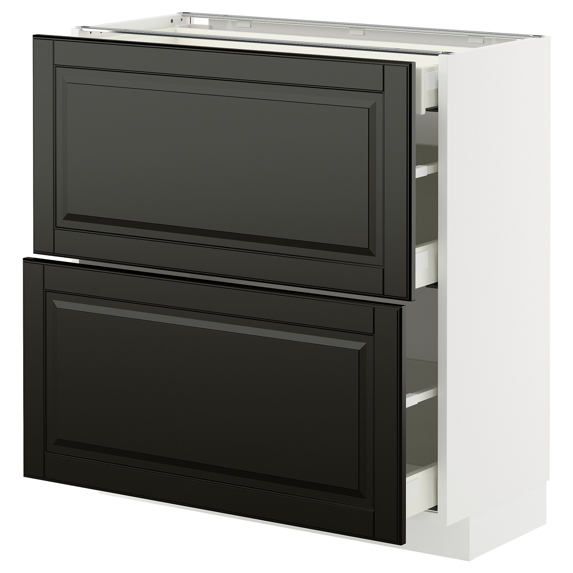 METOD/MAXIMERA, долен шкаф с 2 чела/3 чекмеджета, 595.790.27