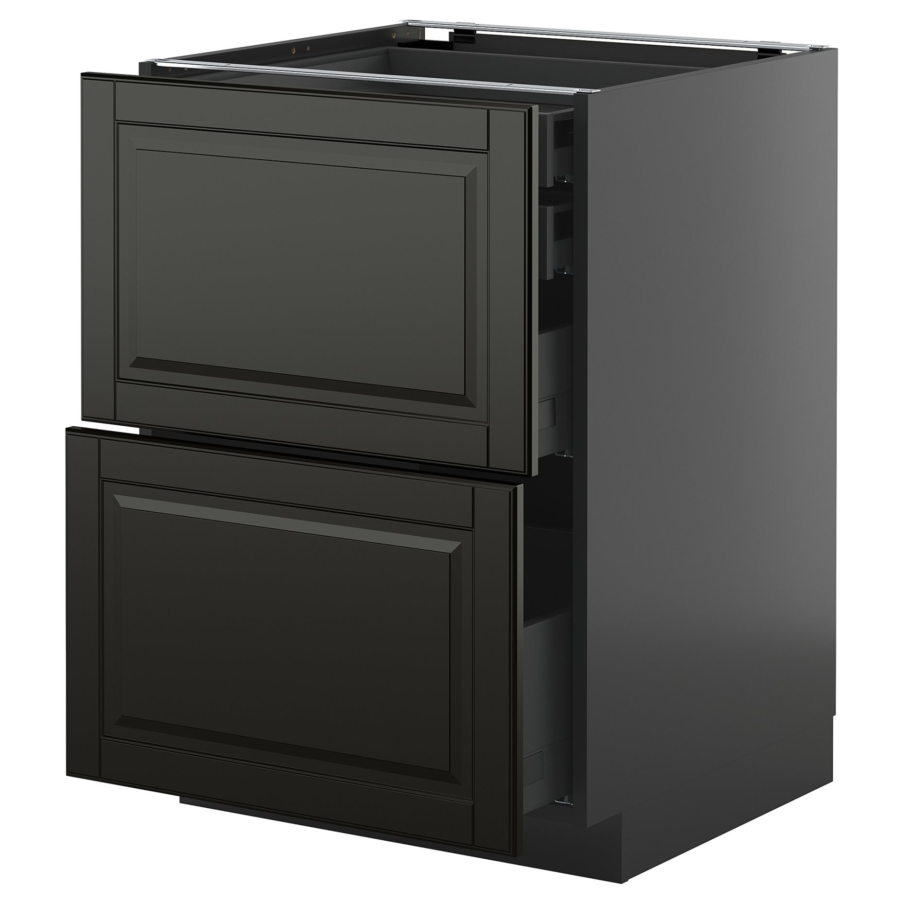 METOD/KNIVSHULT, долен шкаф с 2 чела/2 ниски + 1 средно + 1 високо чекм., 595.889.89