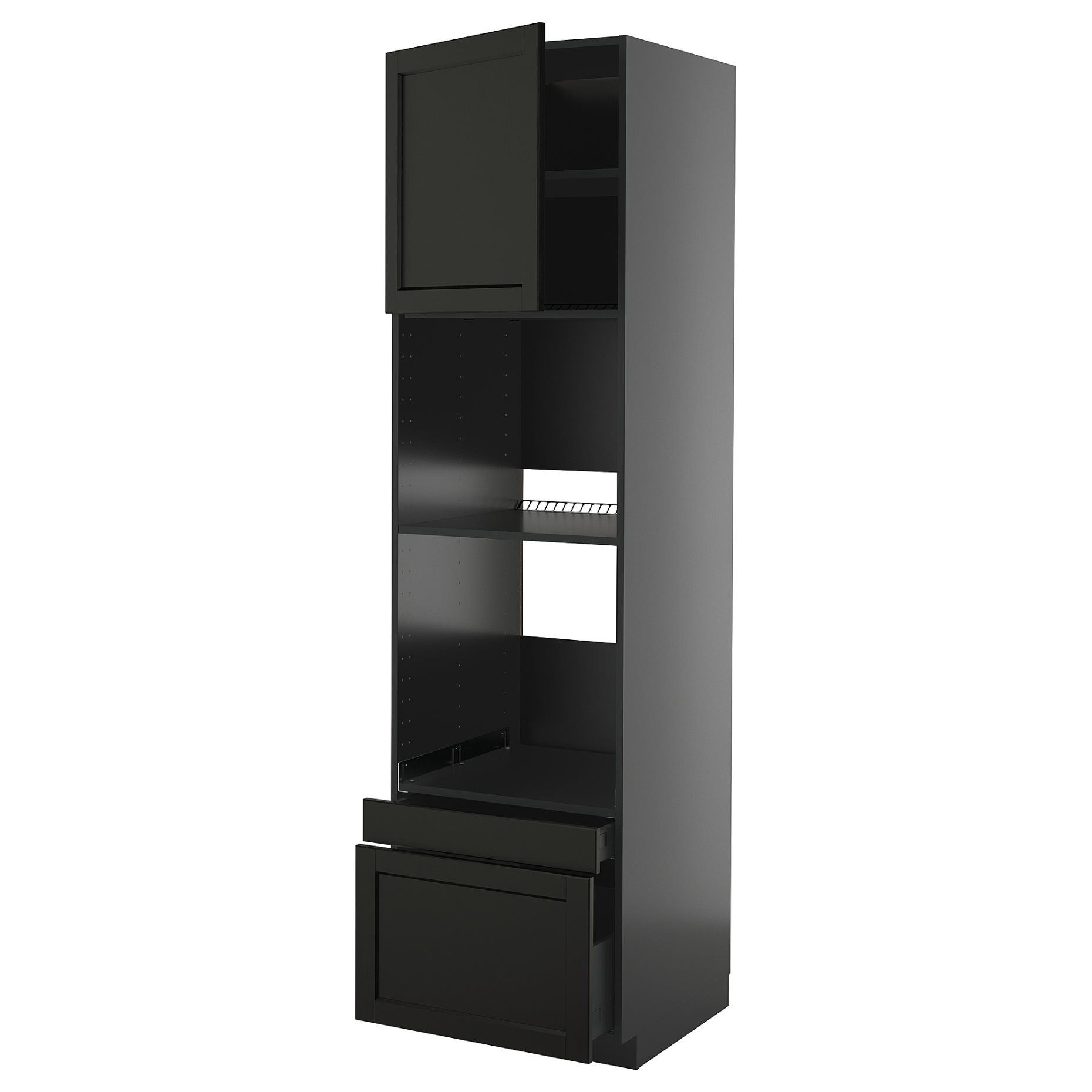 METOD/KNIVSHULT, висок шкаф за фурна/комби фурна + врата/2 чекм., 595.893.90