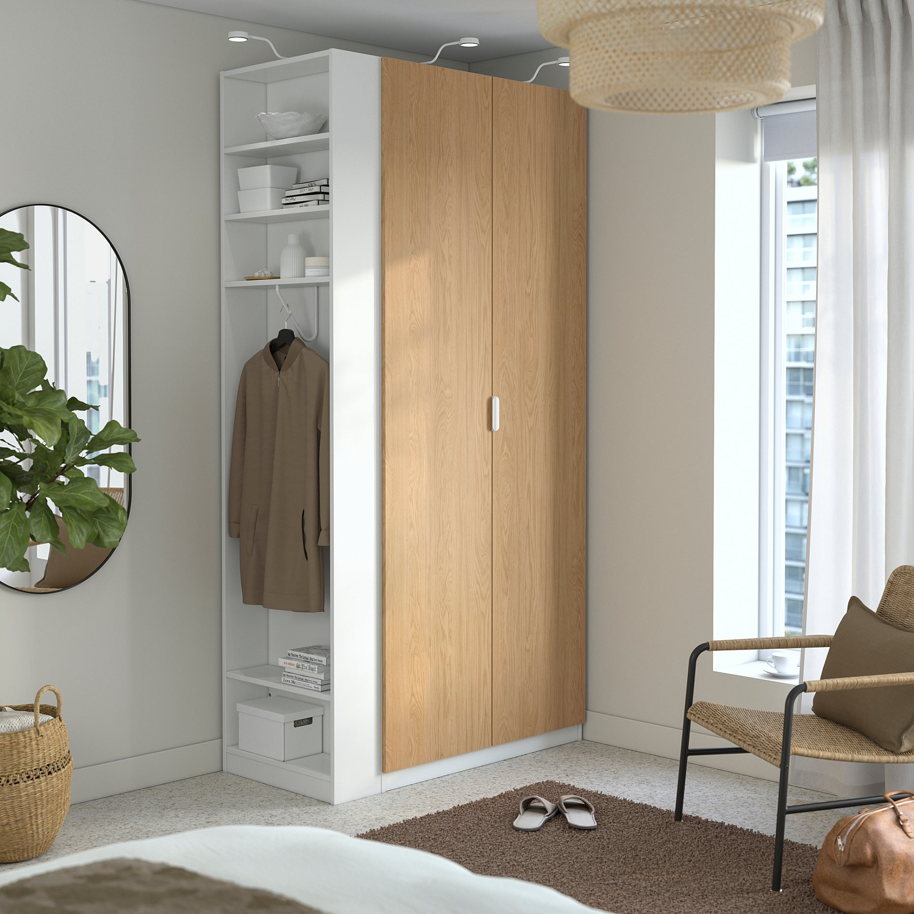 PAX/STORKLINTA, гардероб - комбинация, 596.068.70