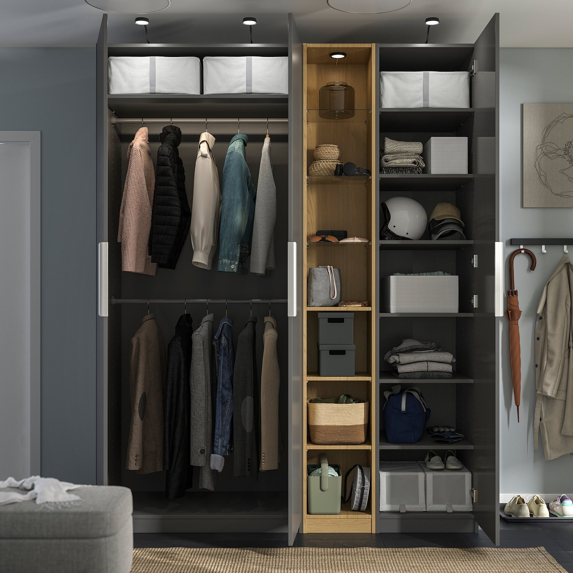 PAX/FORSAND, гардероб - комбинация, 596.072.66