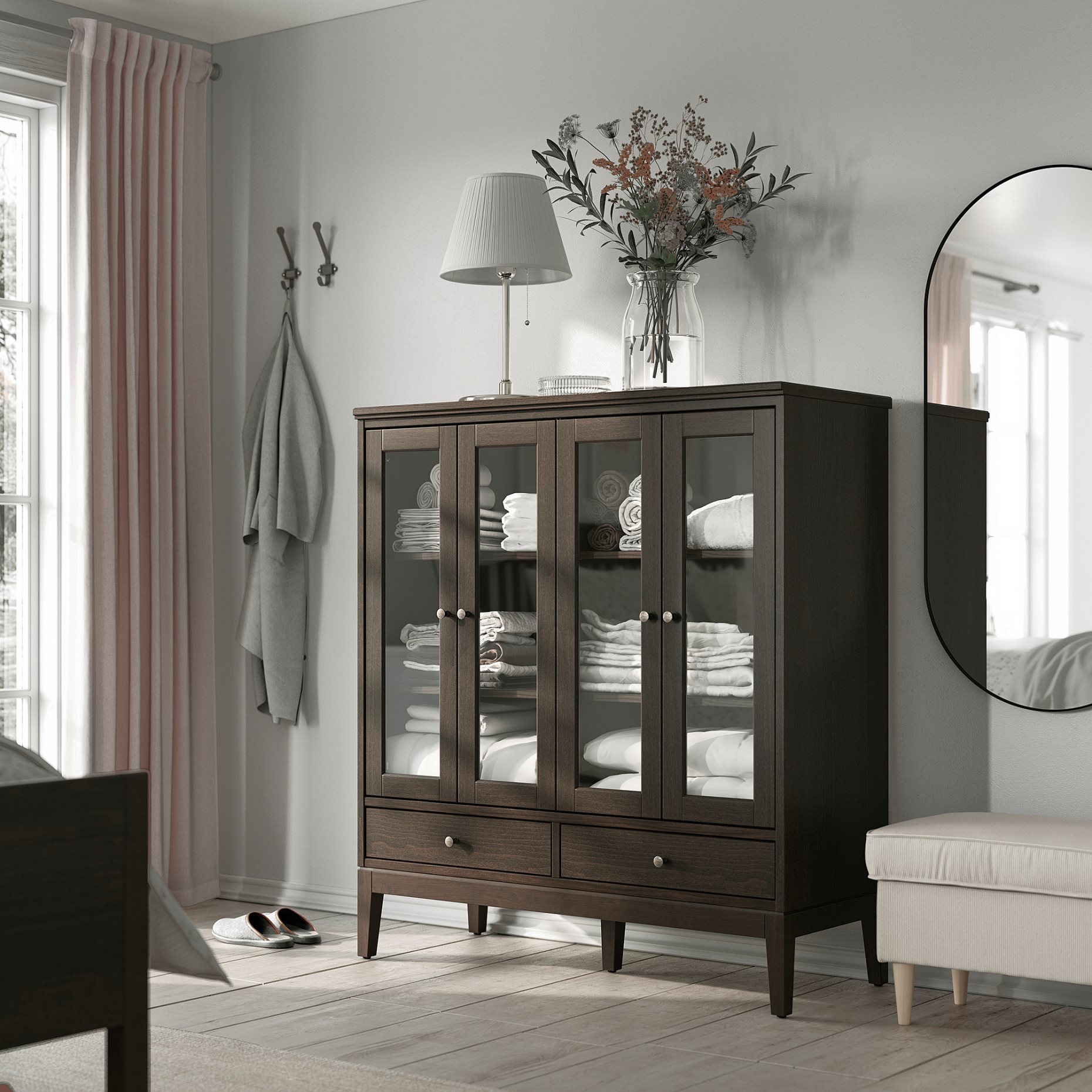 IDANÄS, витрина със сгъваеми врати, 604.960.31