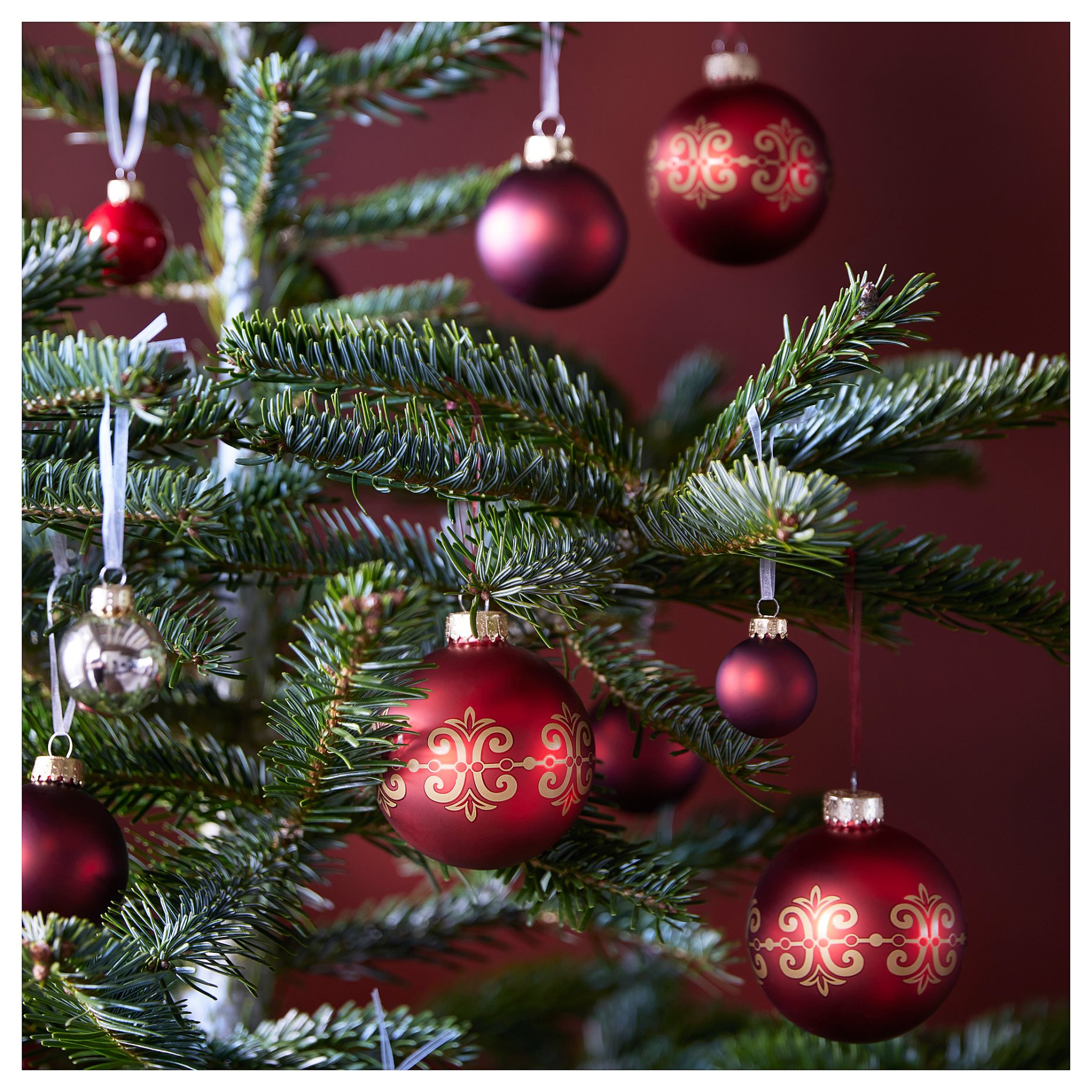 VINTERFINT, декорация, топка, стъкло, 8 см, 605.273.20