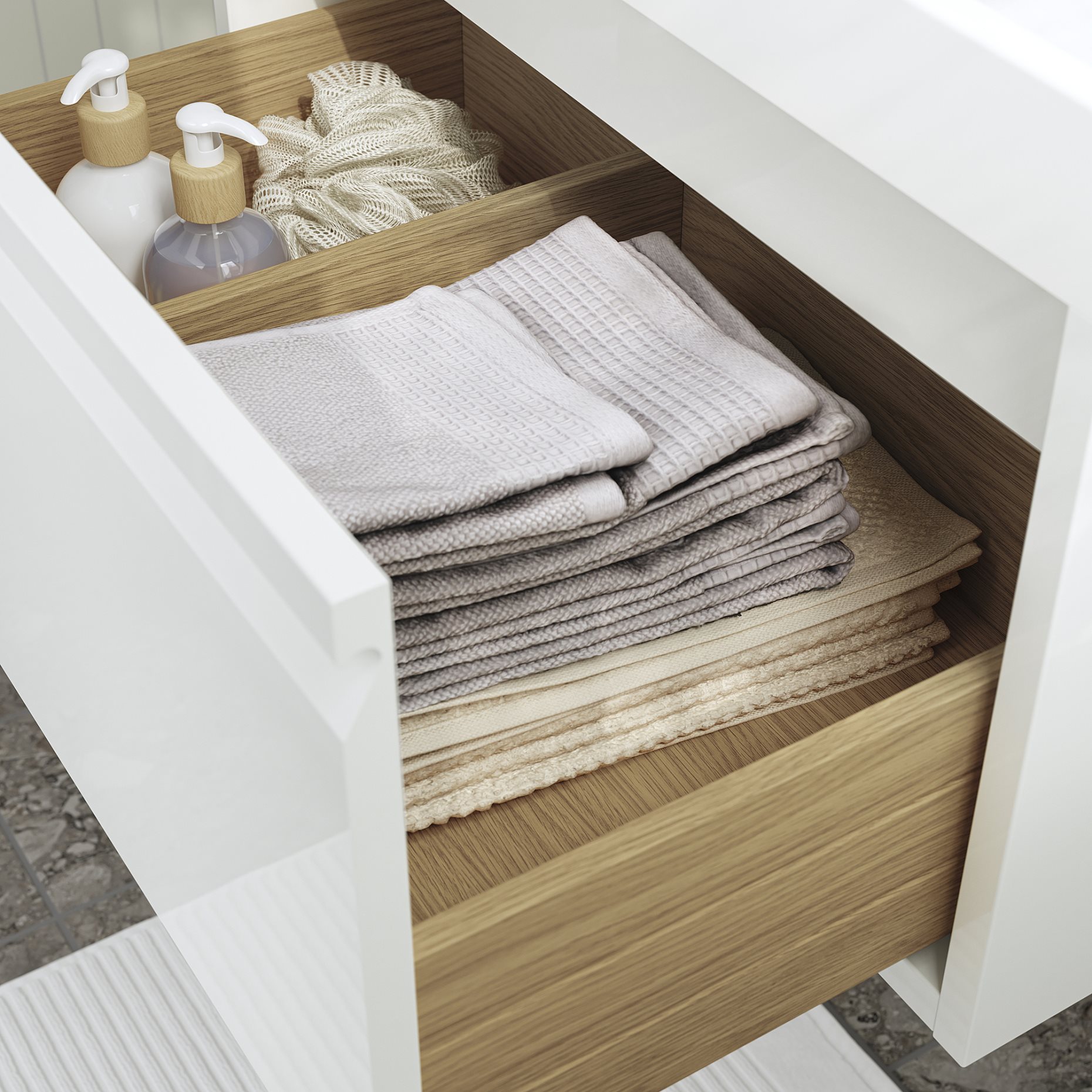 ÄNGSJÖN, шкаф за мивка с чекмедже, 605.350.99