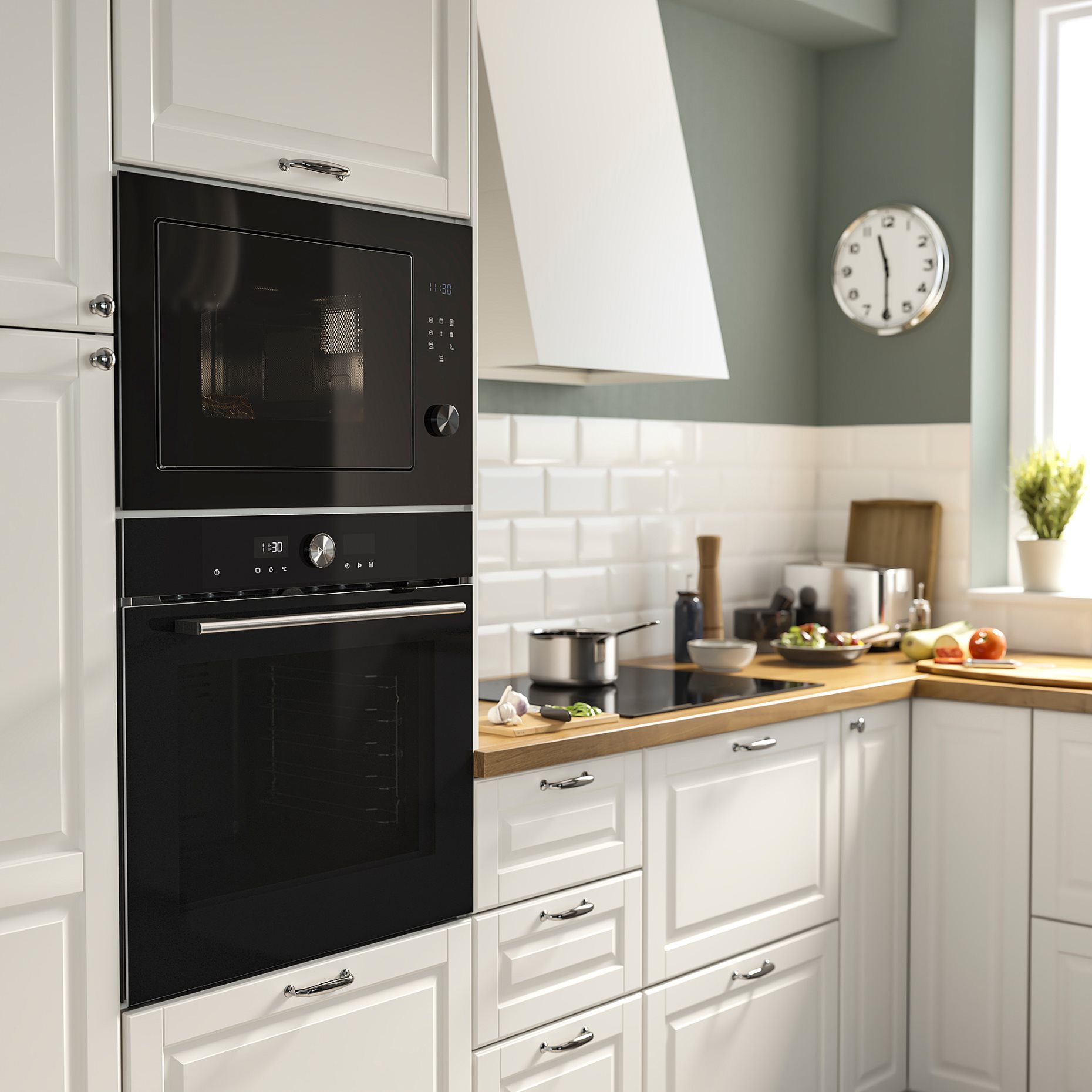 SPJUTBO, микровълнова фурна за вграждане, грил функция, IKEA 500, 606.002.78
