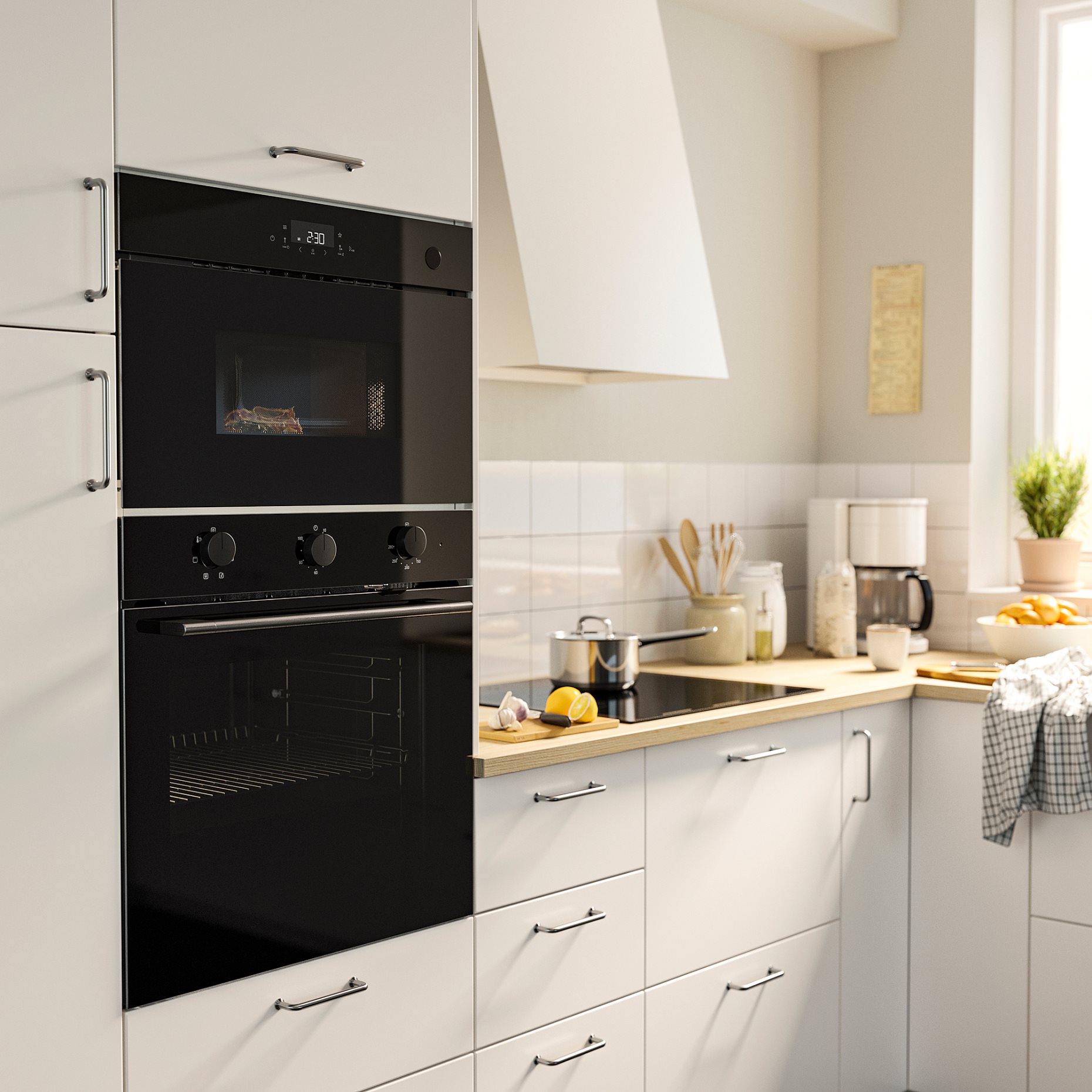 SPJUTBO, микровълнова фурна за вграждане, IKEA 300, 606.068.26