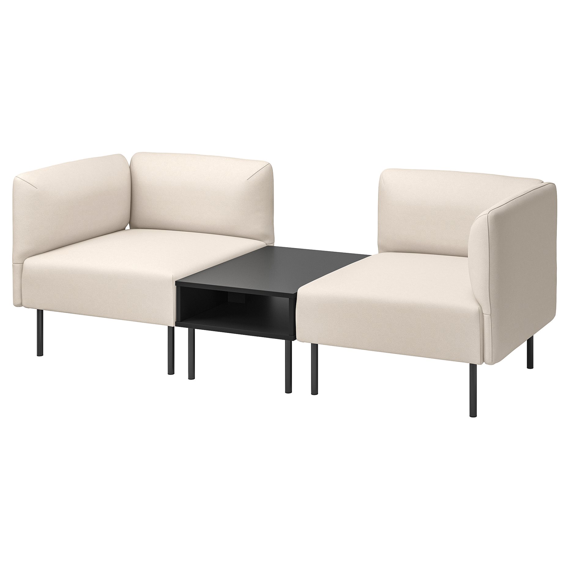 LILLEHEM, 2-местен модулен диван с маса, 695.360.80