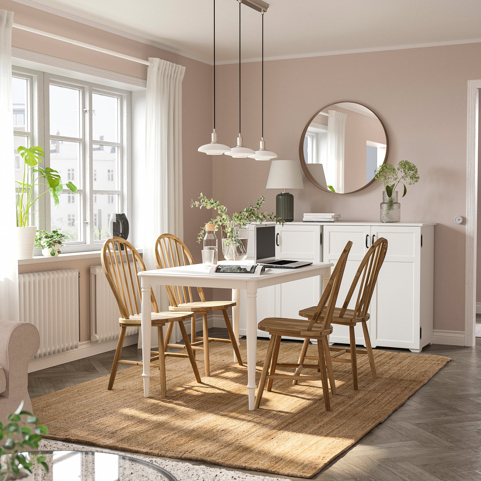 DANDERYD/SKOGSTA, маса и 4 стола, 695.451.88