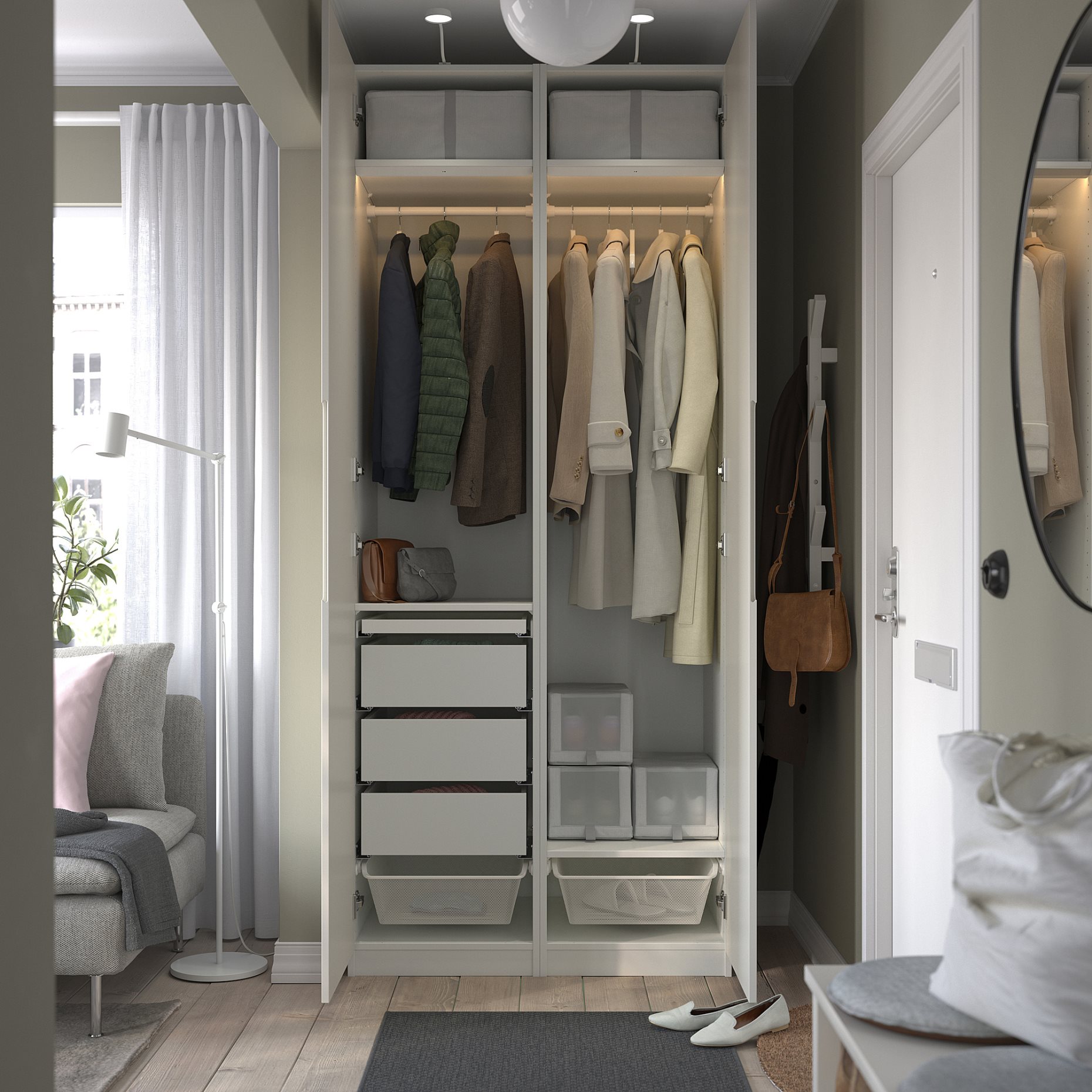 PAX/TONSTAD, Гардероб - комбинация, 695.489.31