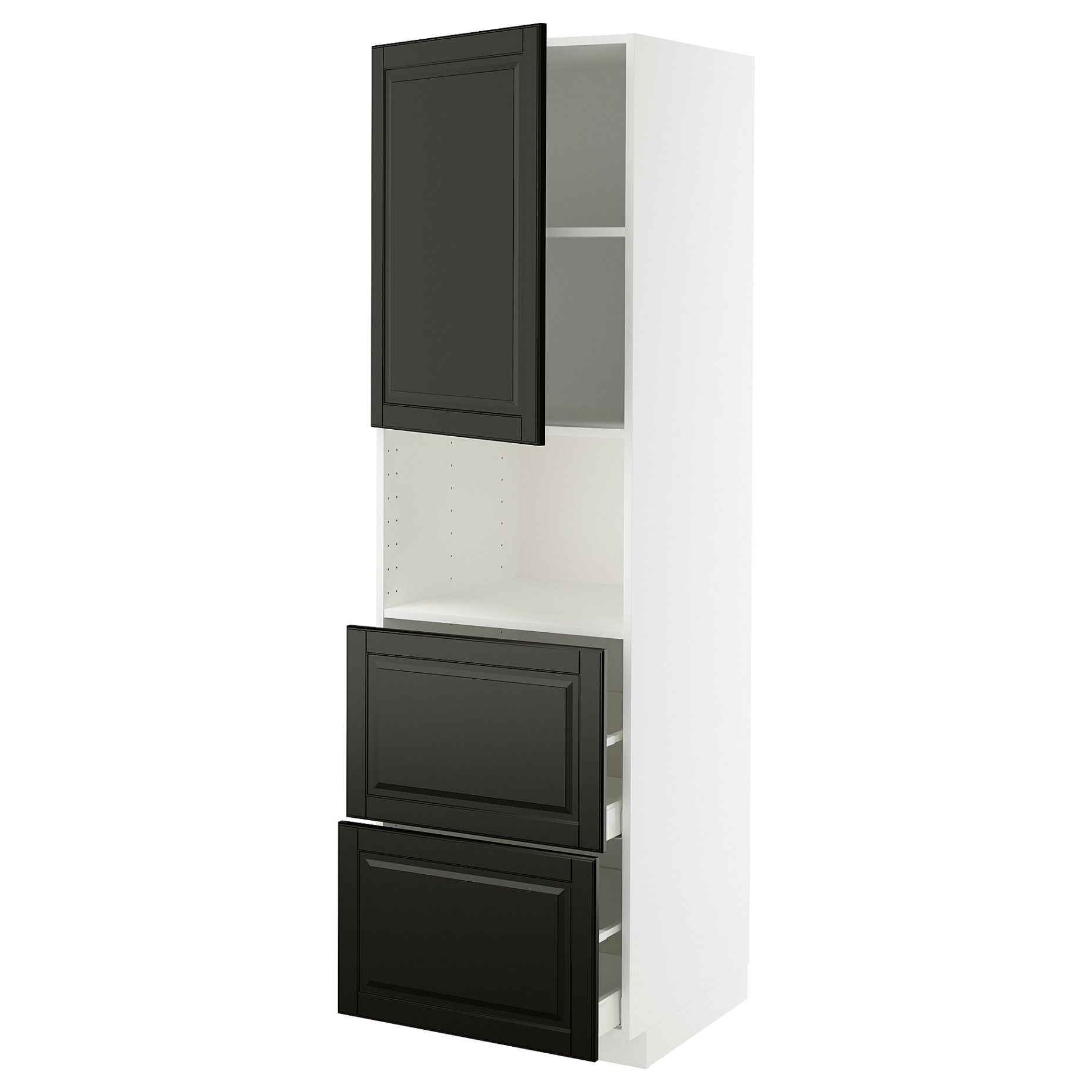 METOD/MAXIMERA, висок шкаф за микровълнова фурна, врата/2 чекм., 695.788.57