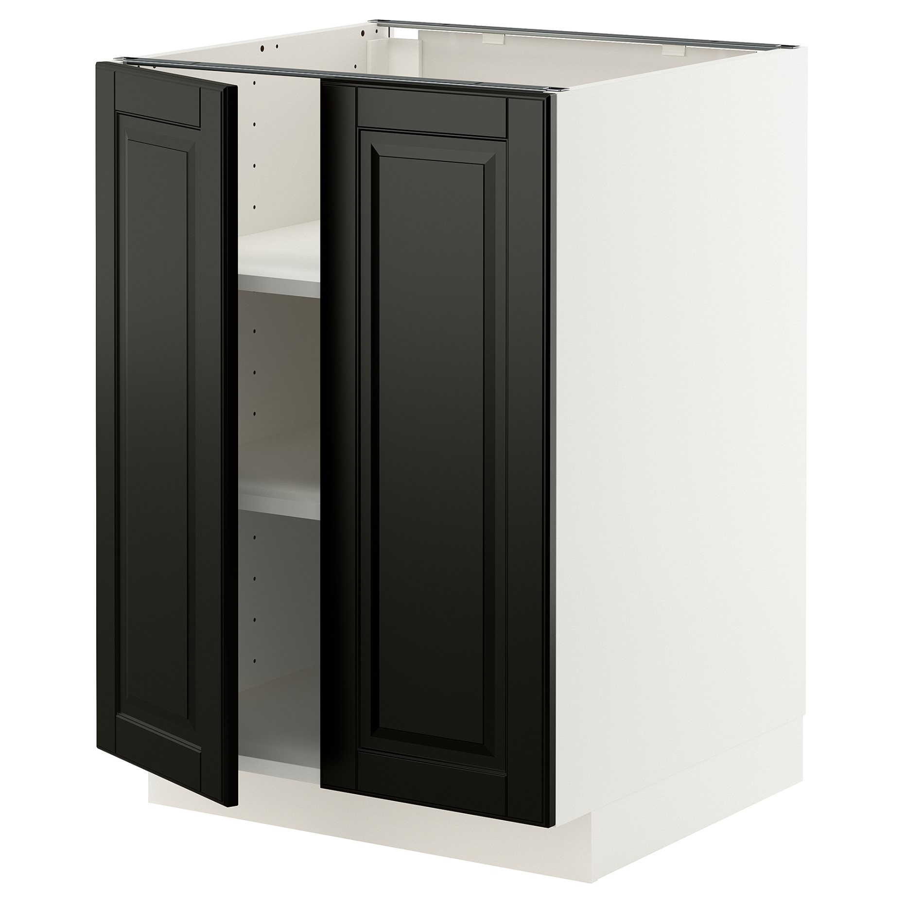 METOD, долен шкаф с рафтове/2 вратички, 695.791.02
