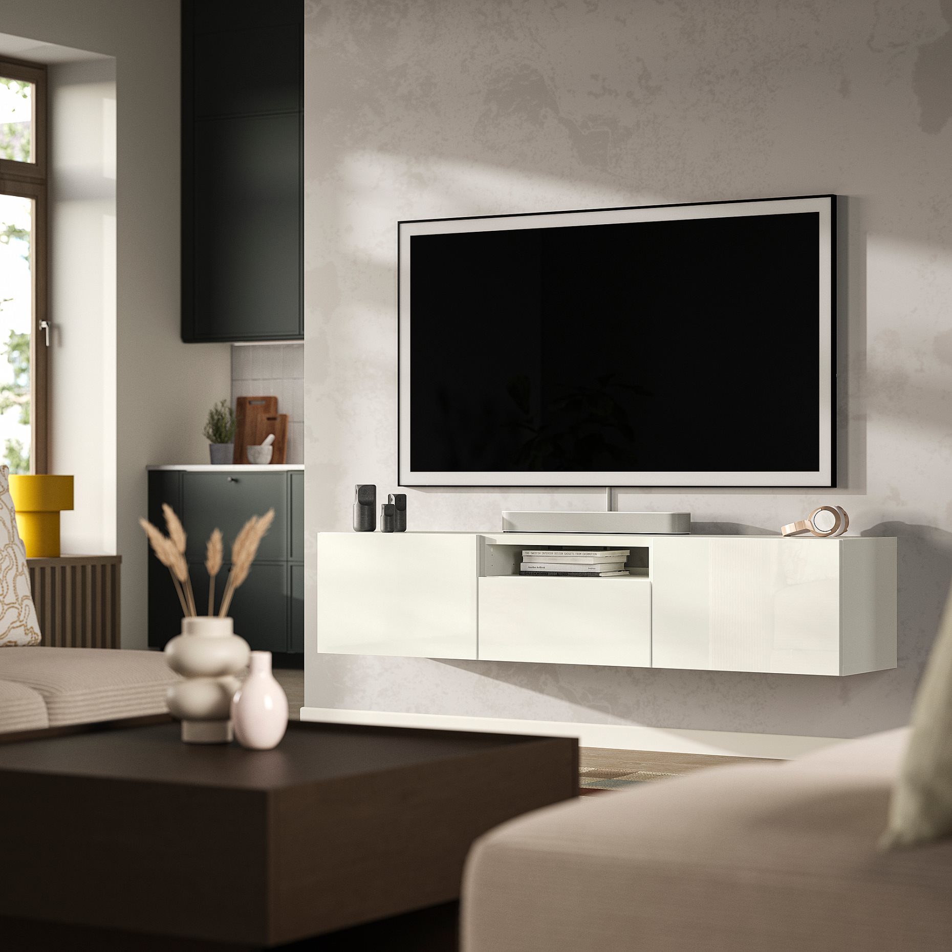 BESTÅ, TV шкаф, 180x42x39 см, 696.229.40