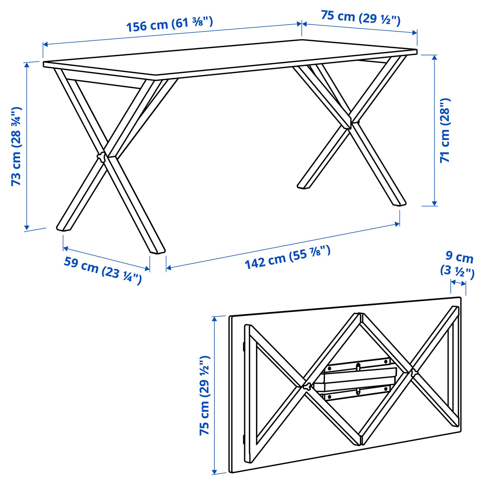 IKEA PS 2026, Маса и 4 стола, 696.344.05