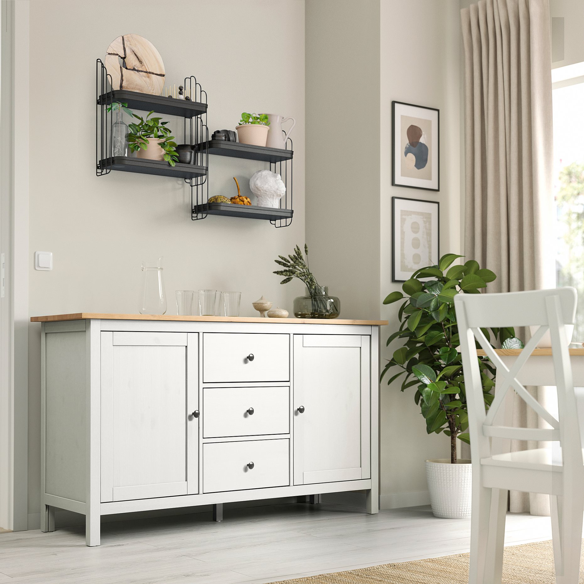 HEMNES, бюфет, 157x88 см, 704.762.59