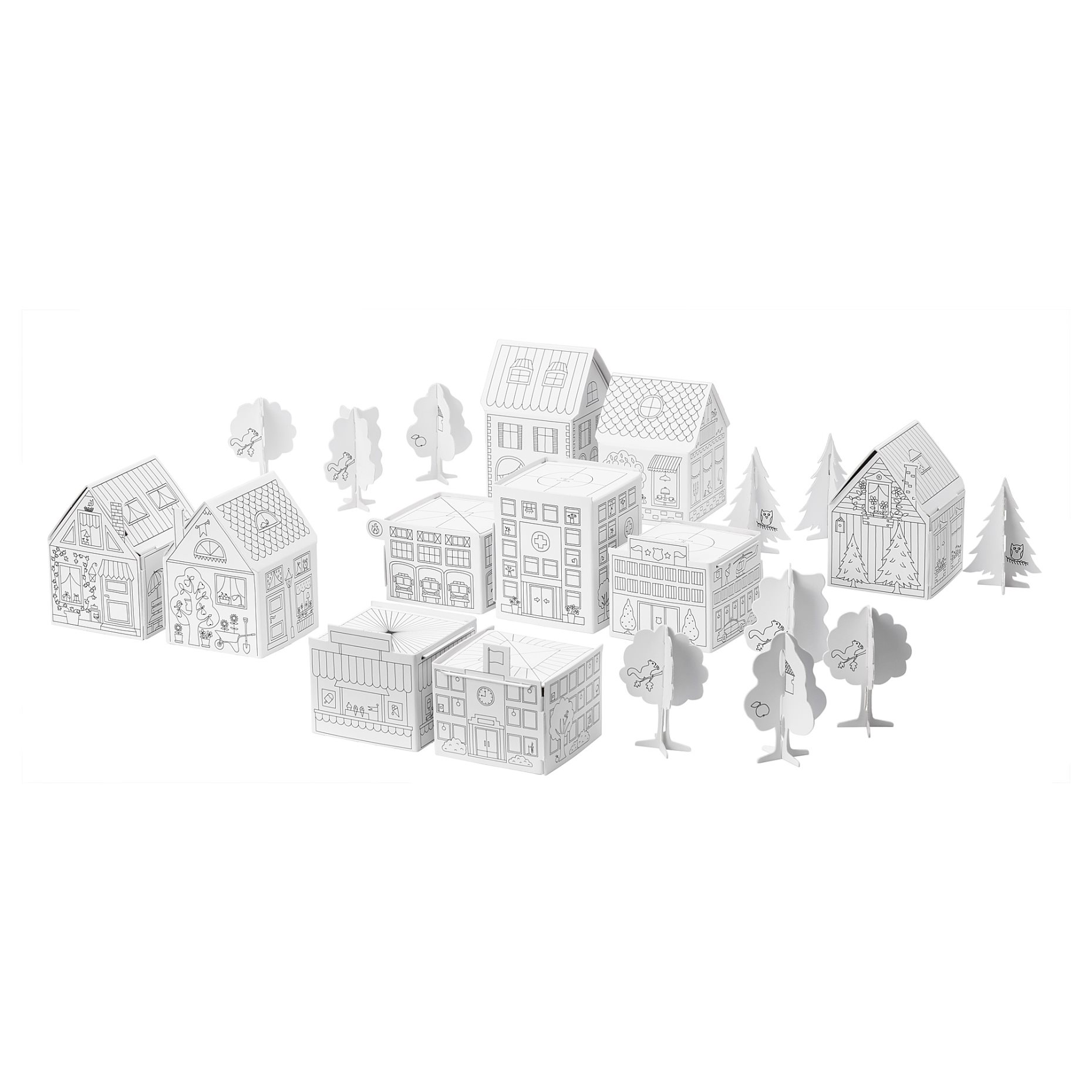 MÅLA, 3D картонен пъзел - град, 704.953.47