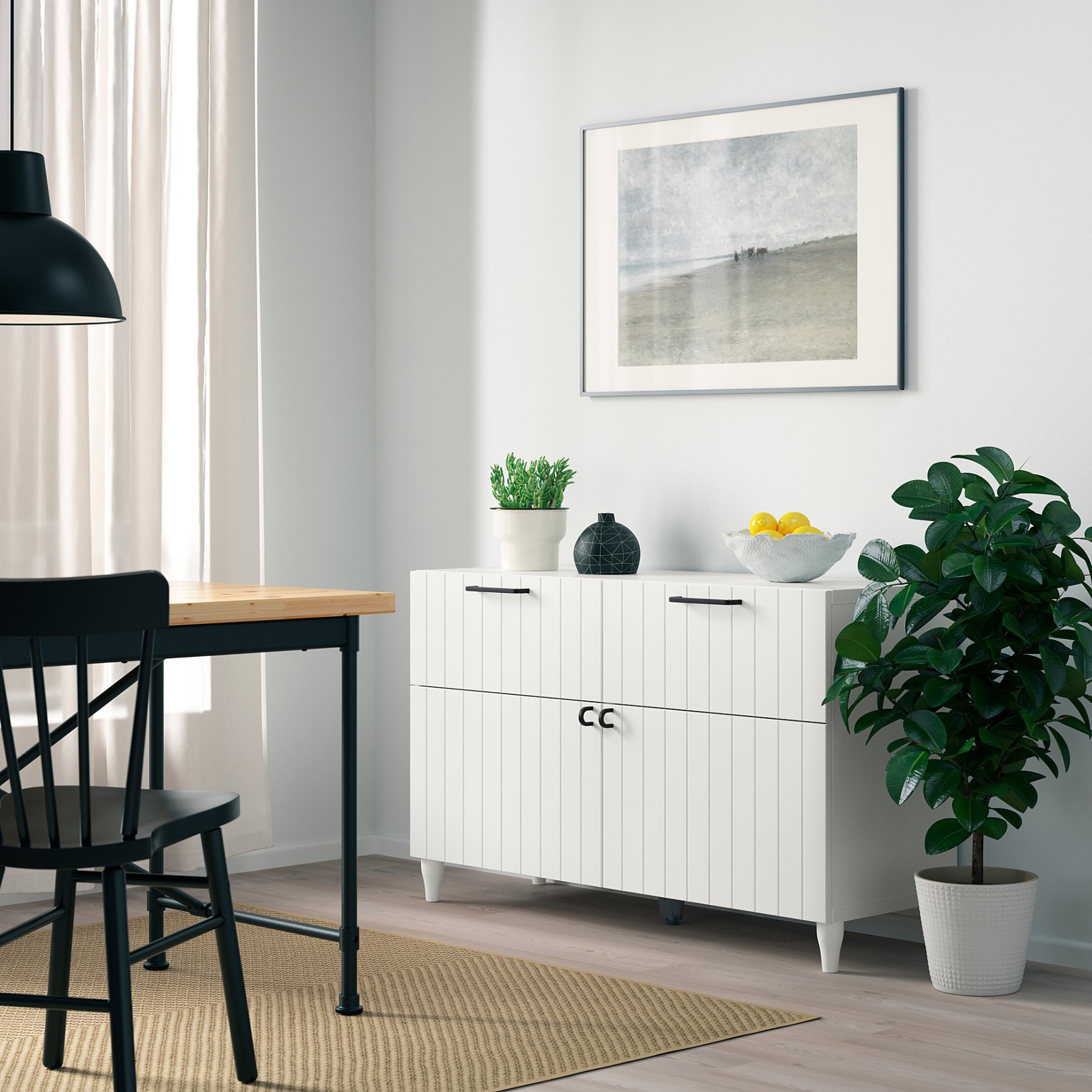 BESTÅ, комбинация за съхранение с врати/чекмеджета, 793.848.87