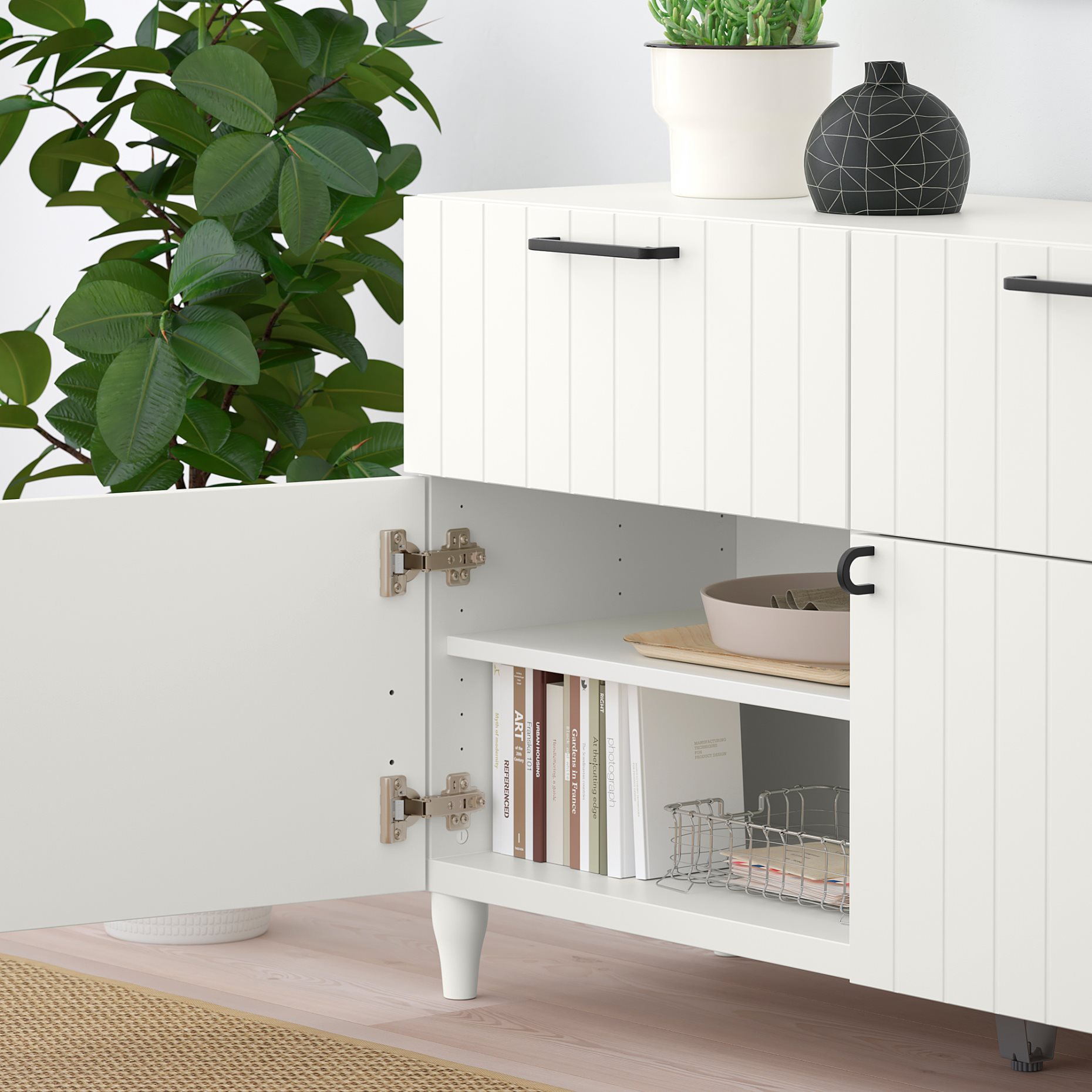 BESTÅ, комбинация за съхранение с врати/чекмеджета, 793.848.87