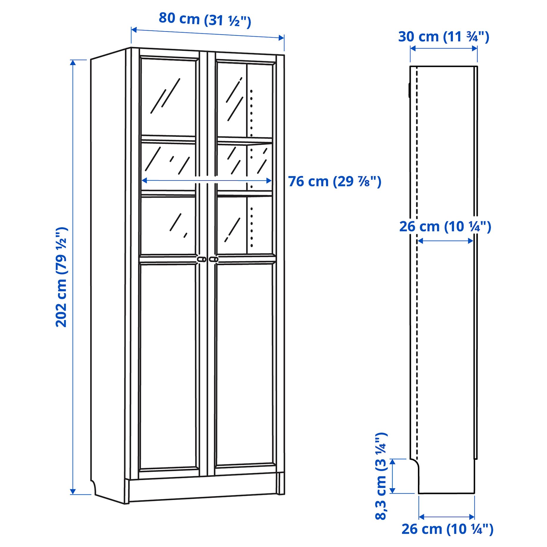 MALM/MILLBERGET/BILLY/OXBERG, комбинация - бюро с шкафове и въртящ се стол, 794.363.77