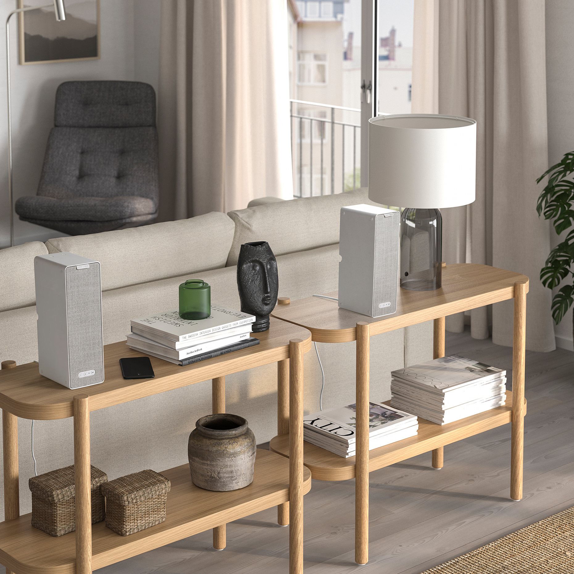 SYMFONISK, Wi-Fi тонколони, к-т от 2 второ поколение, 795.041.73