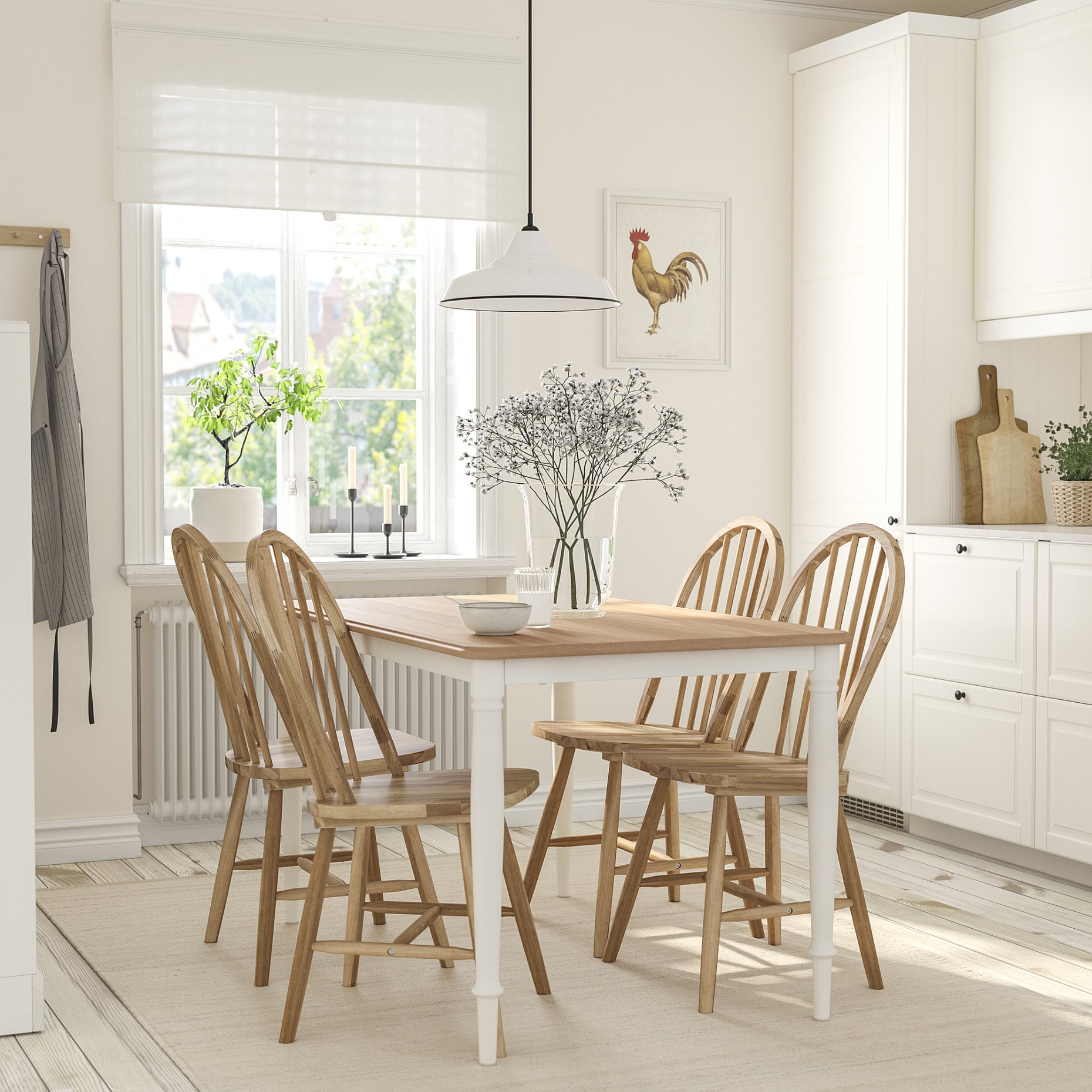 DANDERYD/SKOGSTA, маса и 4 стола, 795.681.03