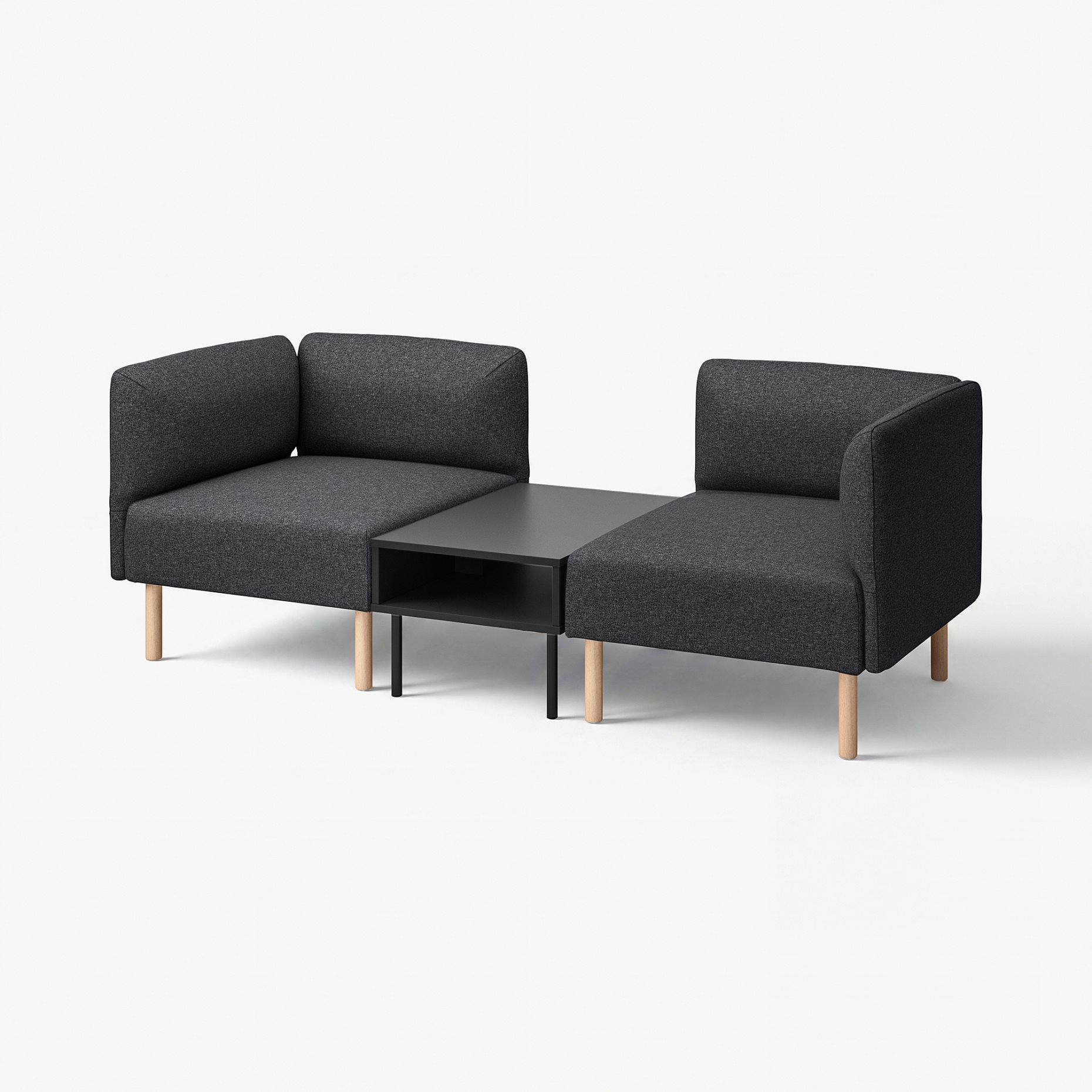 LILLEHEM, 2-местен модулен диван с маса, 795.697.44