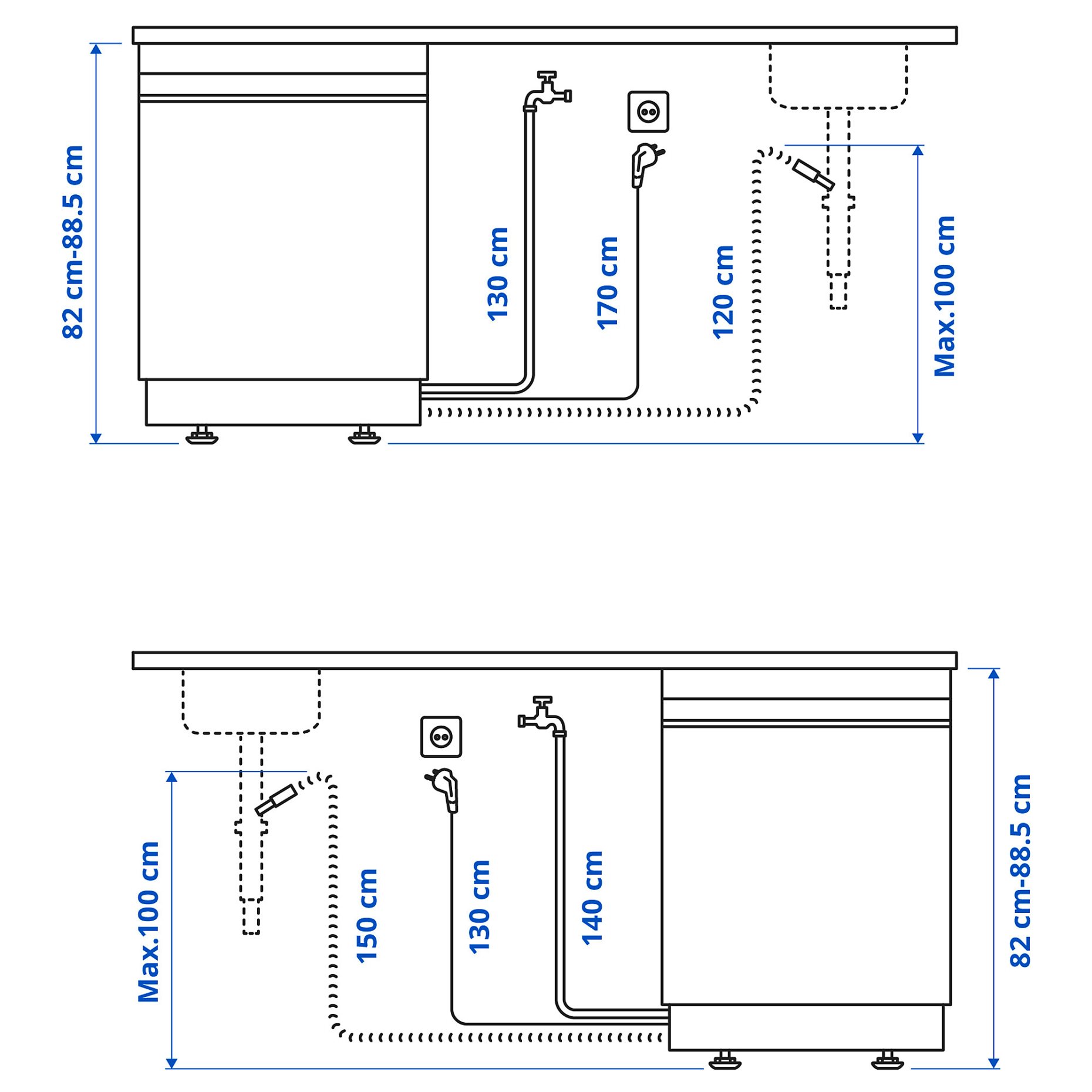 SÖDERBODA, съдомиялна машина за вграждане, IKEA 500, 805.767.48