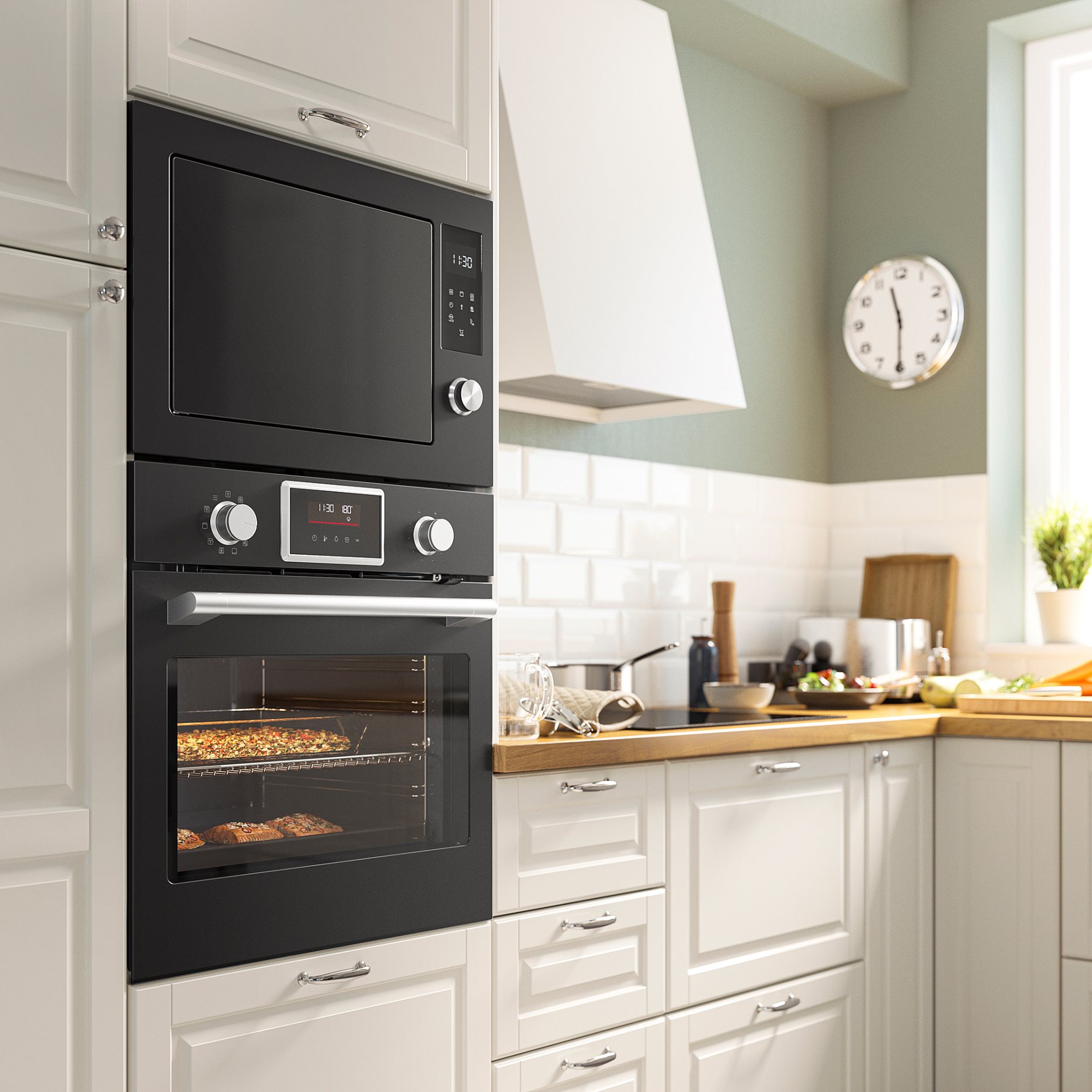 STENABY, микровълнова фурна за вграждане, грил функция, IKEA 500, 806.002.82