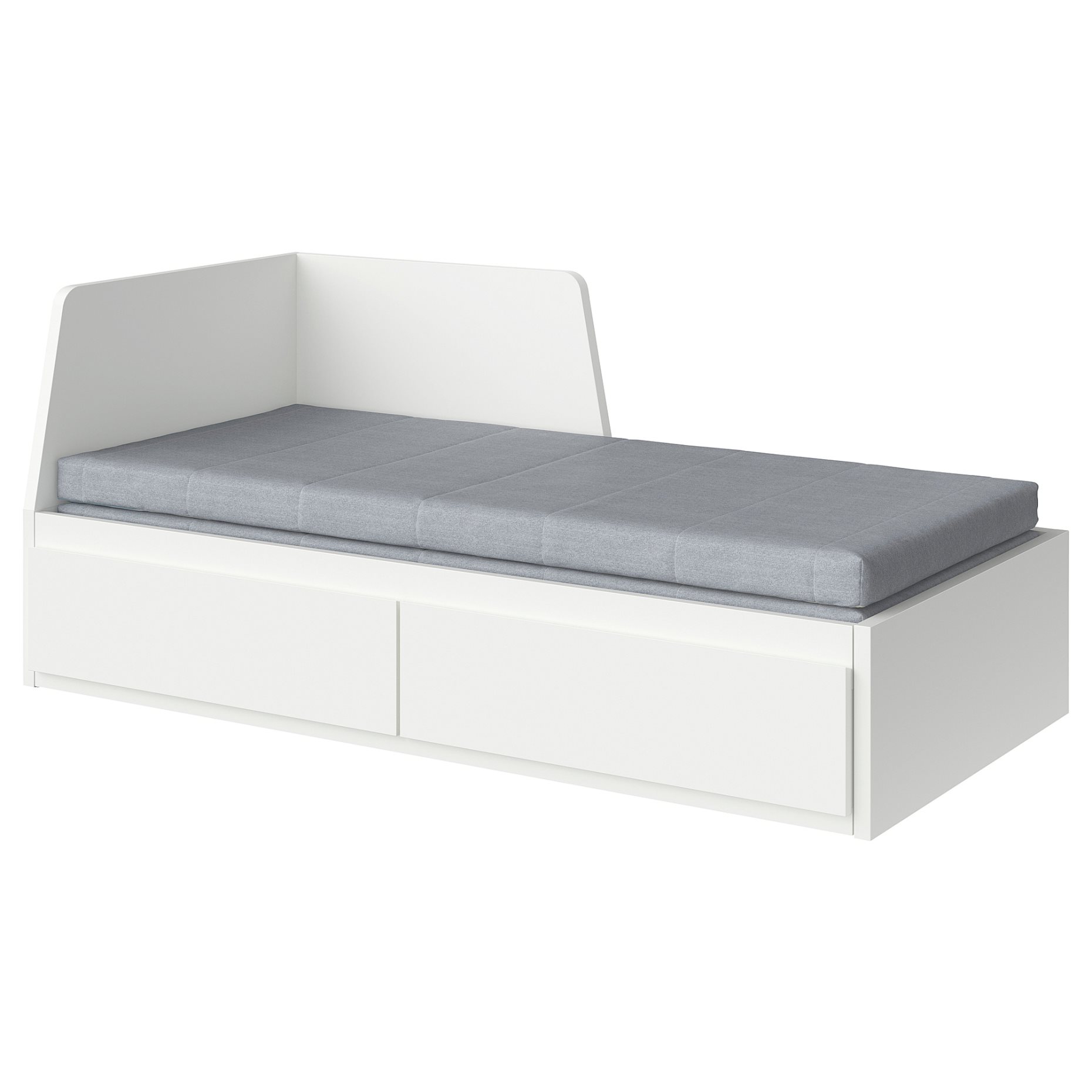 FLEKKE/AGOTNES, Кушетка с 2 чекмеджета/2 матрака, 894.959.36