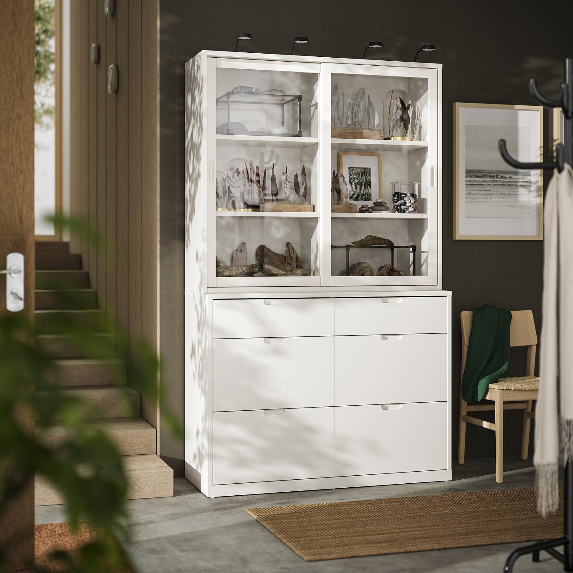 TONSTAD, комбиниран артикул за съхранение с чекмеджета, 895.478.84