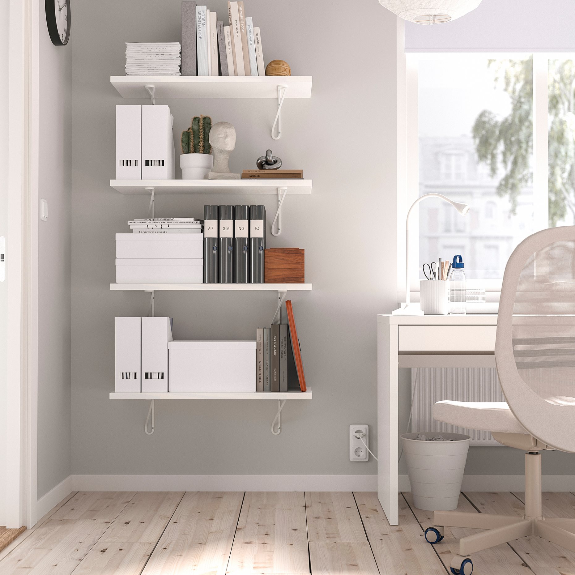 BERGSHULT/FORLAGGARE, стенен рафт, 895.627.23