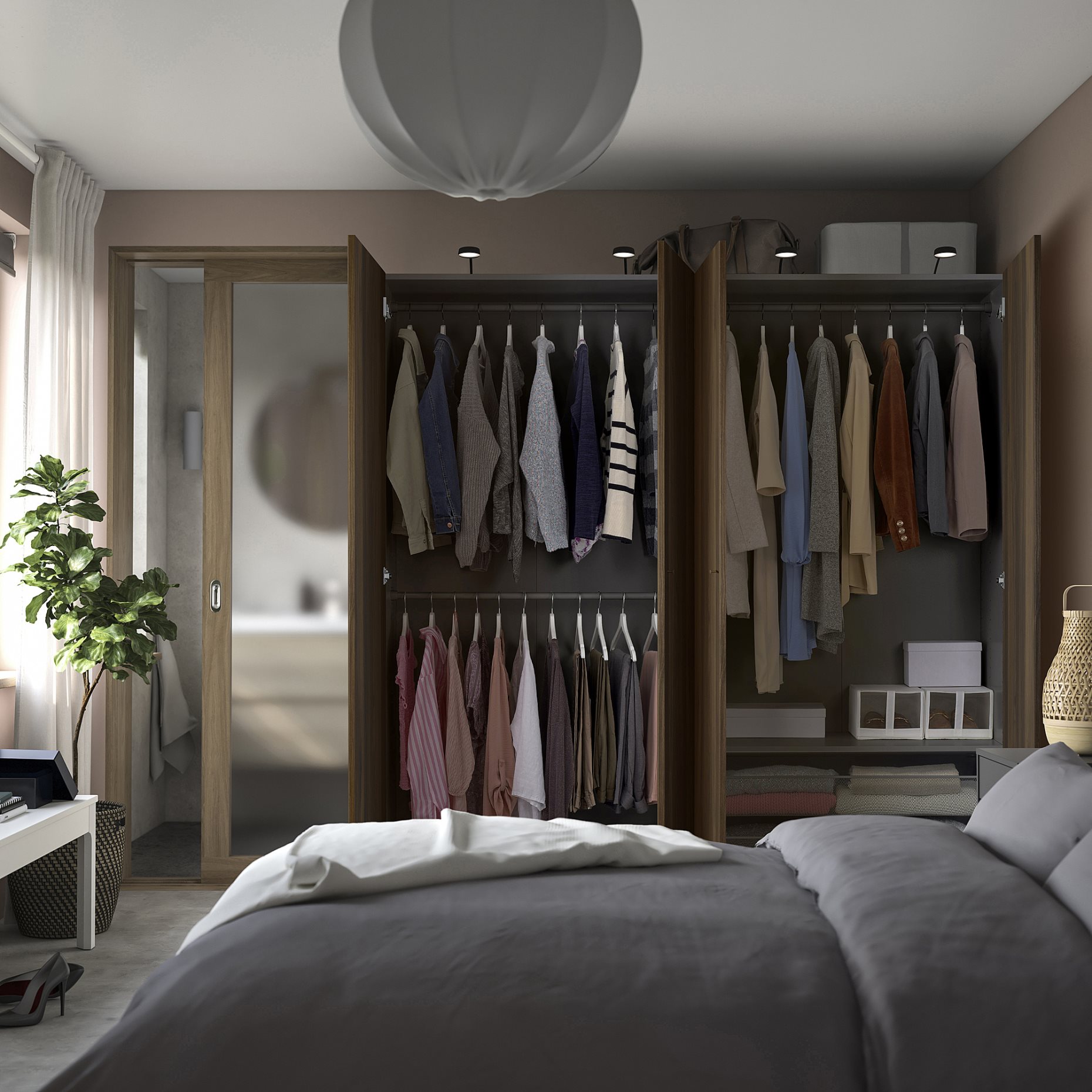 PAX/STORKLINTA, гардероб - комбинация, 895.627.42