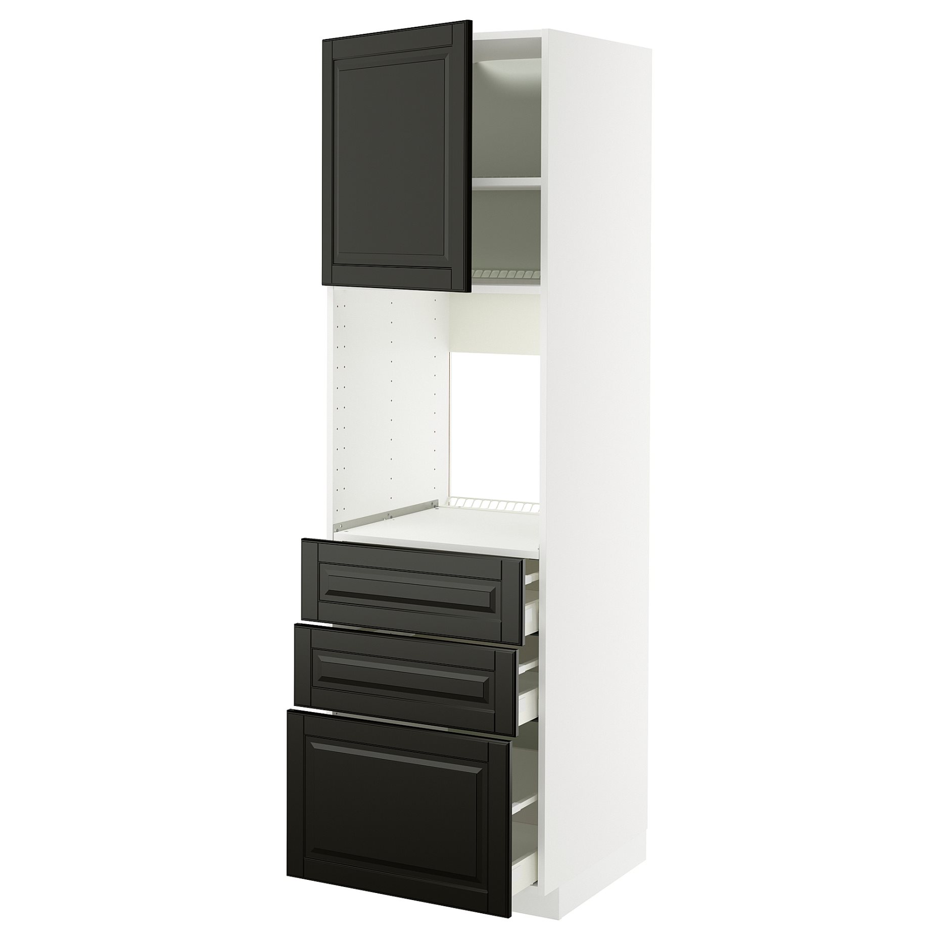 METOD/MAXIMERA, висок шкаф за фурна с врата/3 чекм., 895.790.83