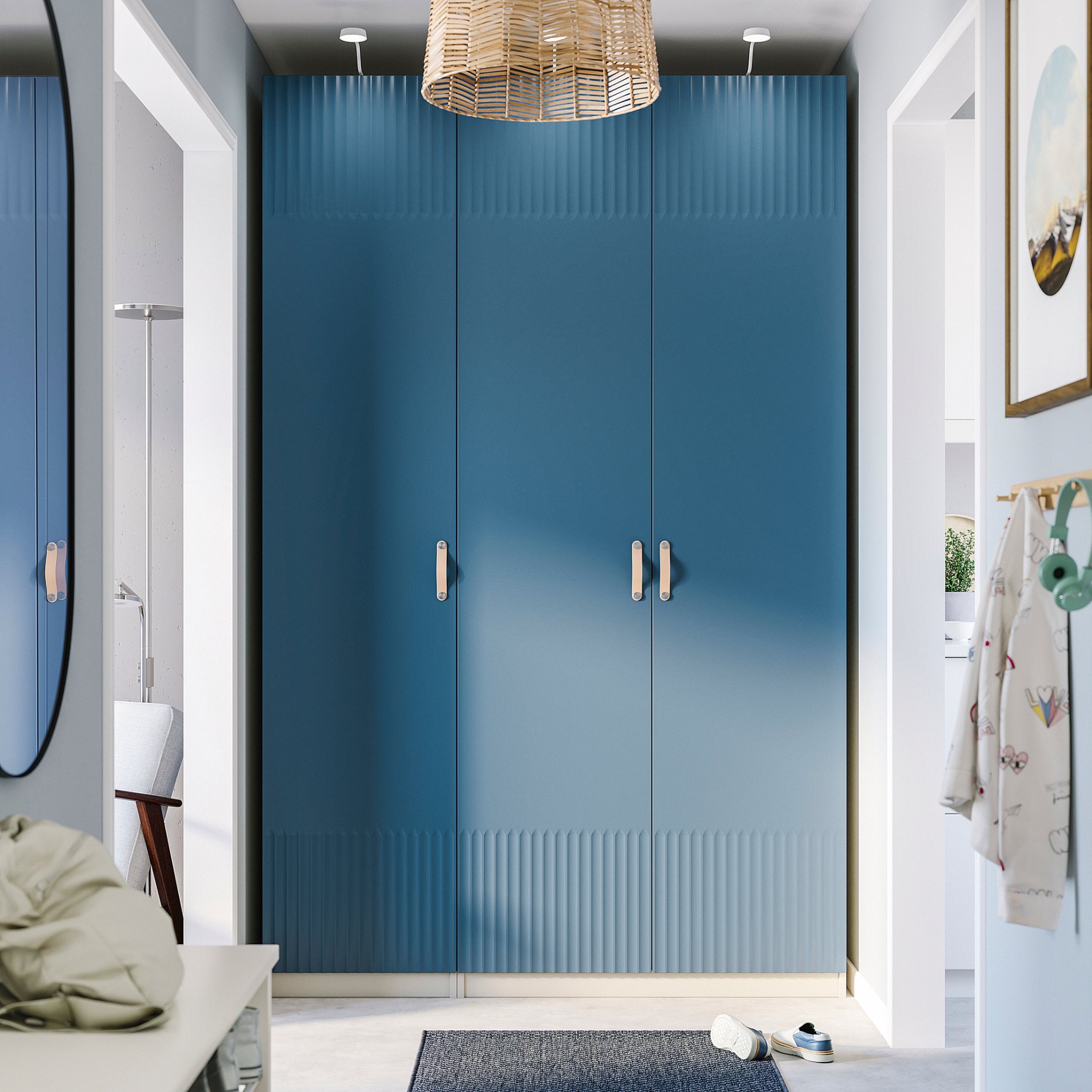PAX/FYRUDDEN, гардероб - комбинация, 895.816.46