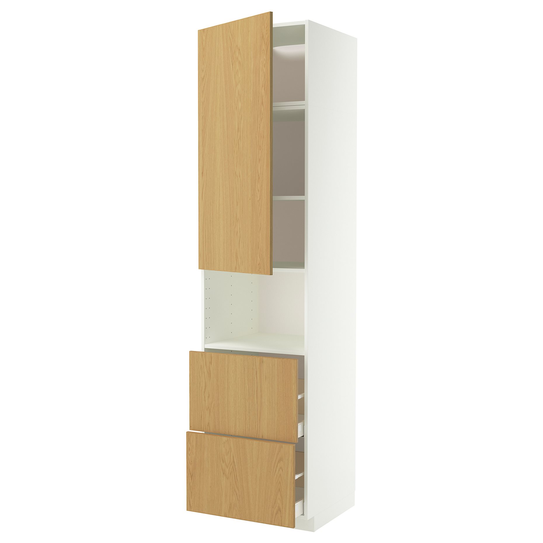 METOD/MAXIMERA, висок шкаф за микровълнова фурна, врата/2 чекм., 896.019.27