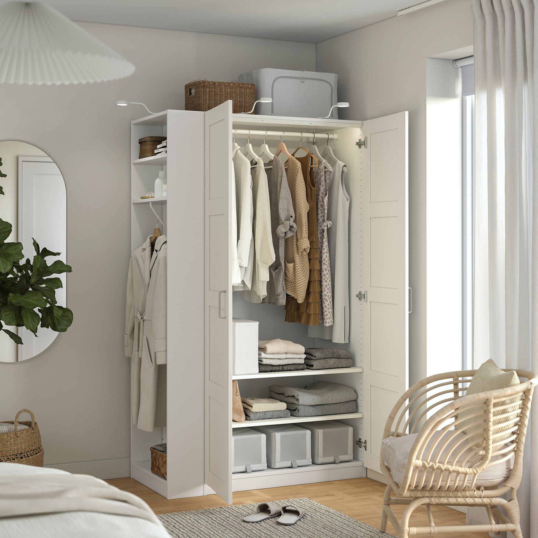 PAX/BERGSBO, гардероб - комбинация, 896.068.59