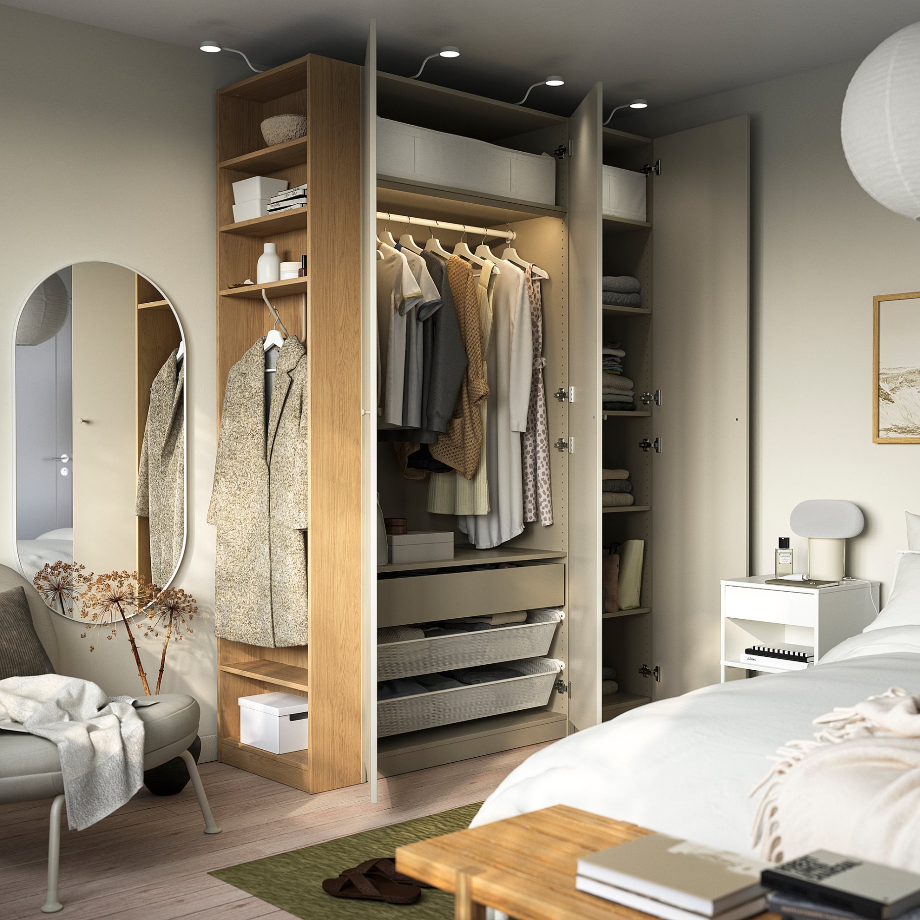PAX/FORSAND, гардероб - комбинация, 896.069.15